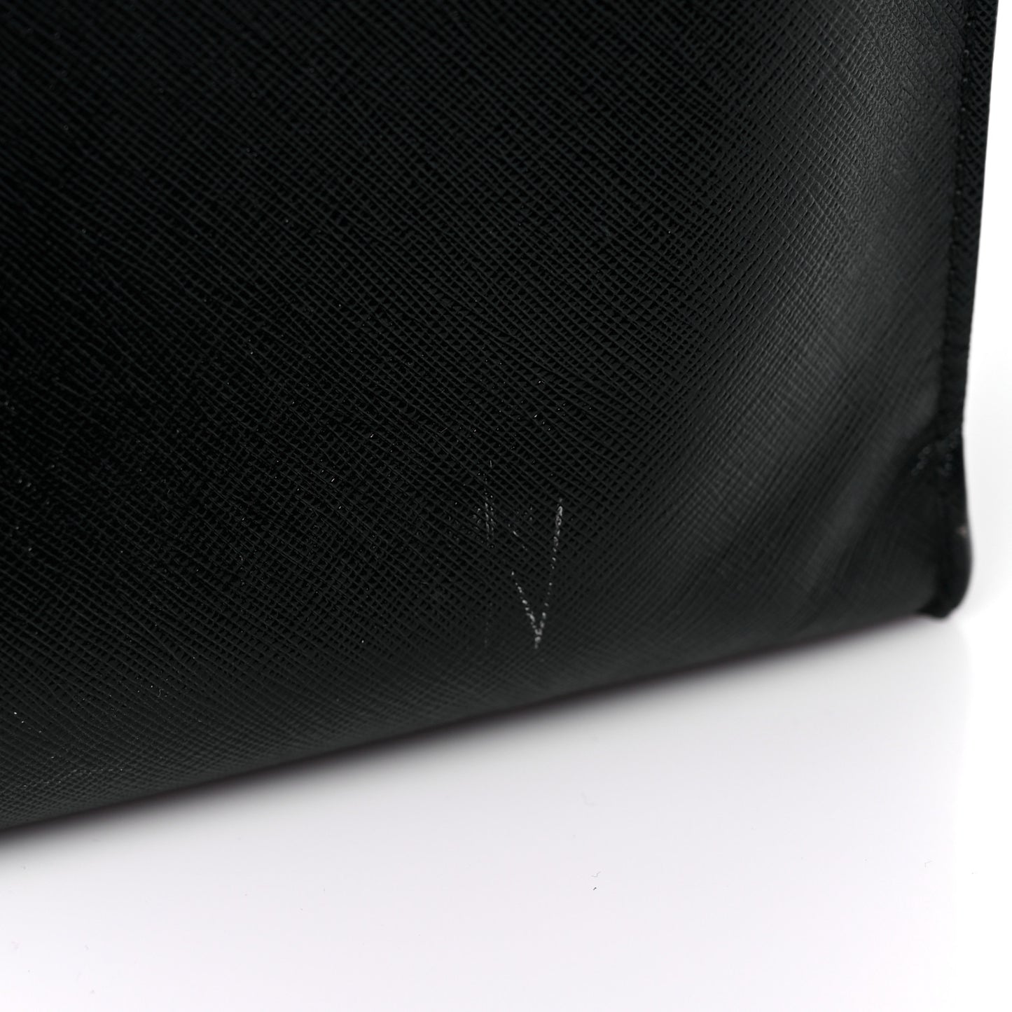 Textured Coated Canvas Medium Stargate Shopper Tote Black