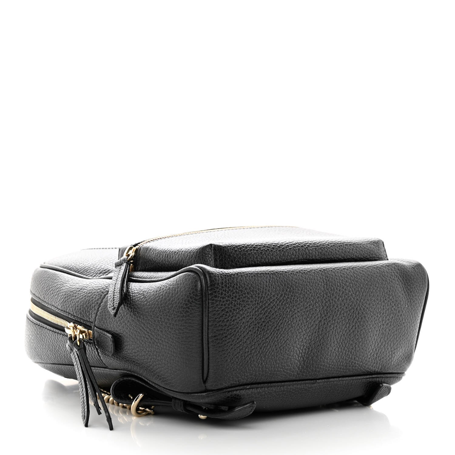 Gucci Pebbled Calfskin Soho Chain Backpack Black 4 of 14