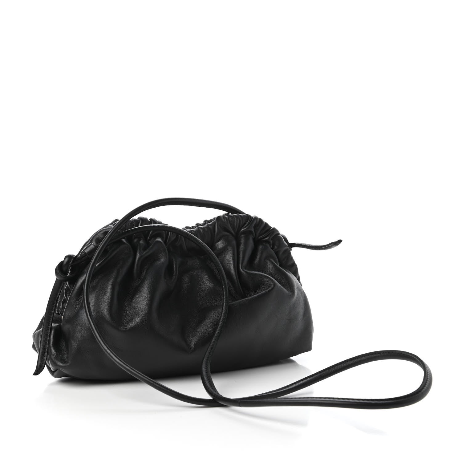 Mansur Gavriel Lambskin Mini Cloud Clutch Black Flamma 3 of 9