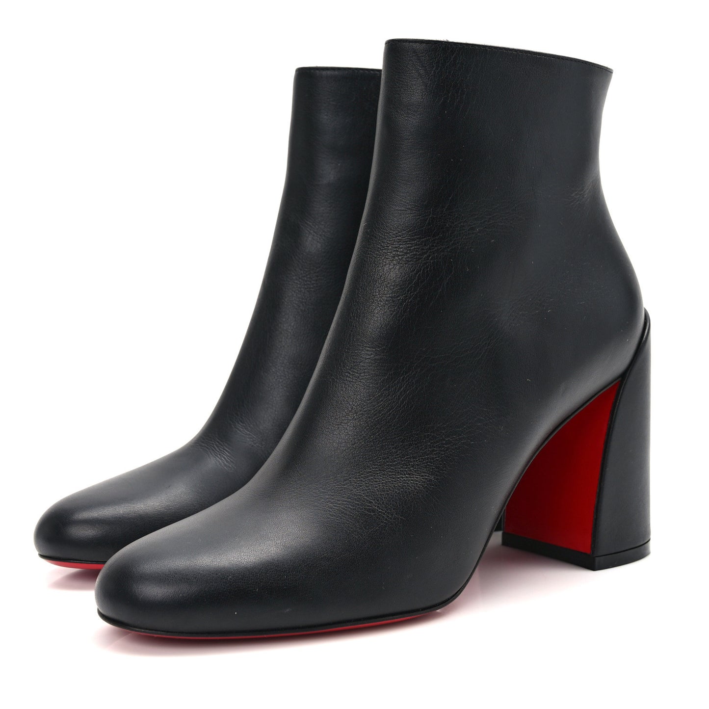 Calfskin Turela 85 Ankle Boots 36.5 Black