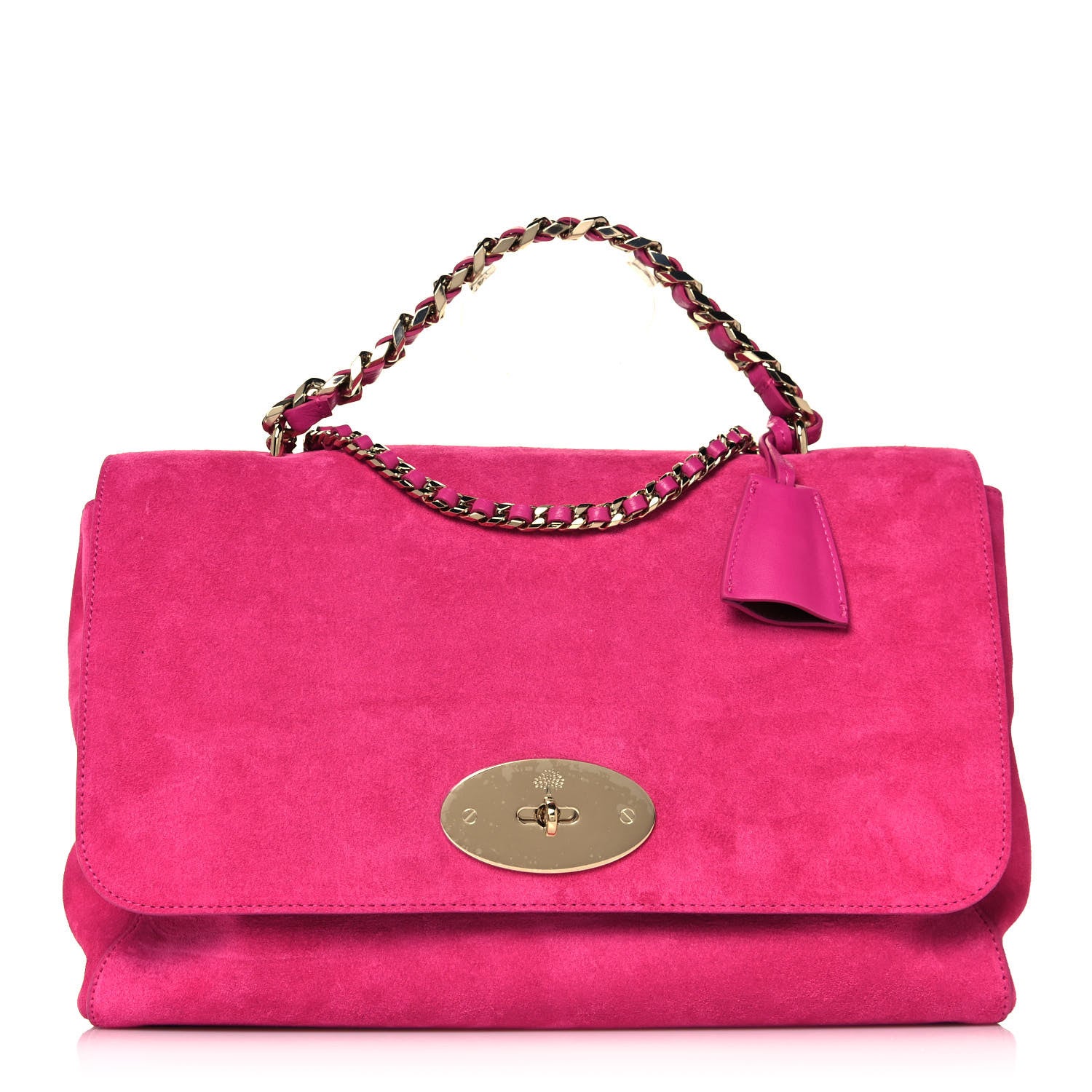 Mulberry Suede Oversized Lily Flap Pink 1 of 16