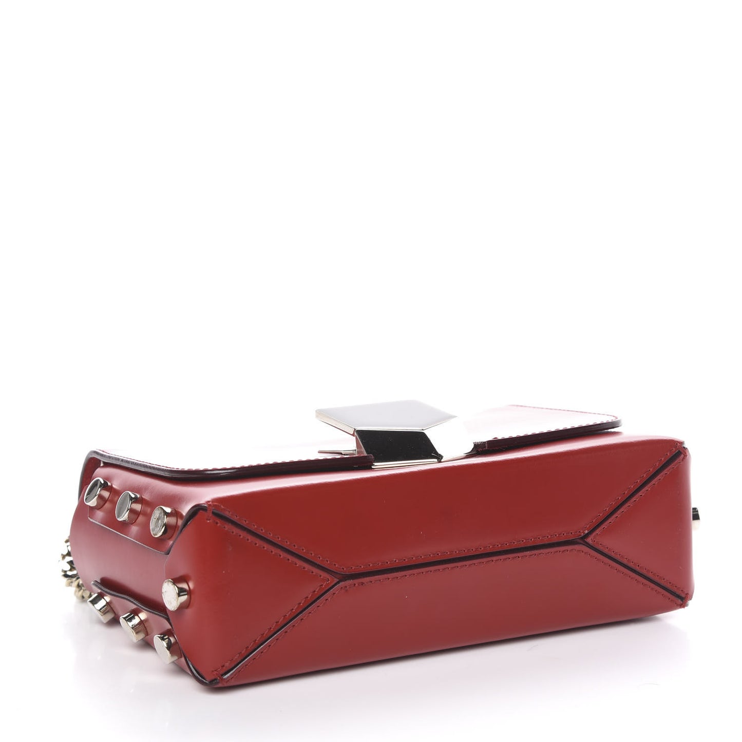 Spazzolato Lockett Petite Shoulder Bag Red