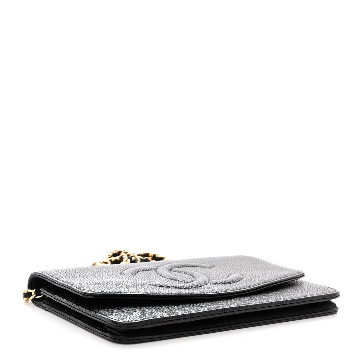 Chanel Caviar Timeless CC Wallet on Chain WOC Black 4 of 13