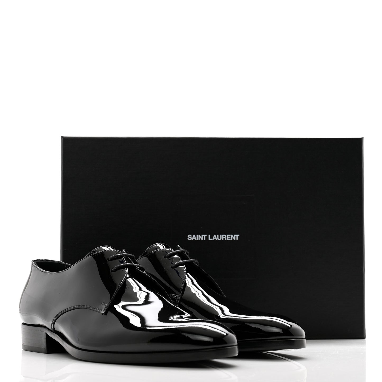 Patent Lace Up Wyatt 25 Derby Shoes 40.5 Black