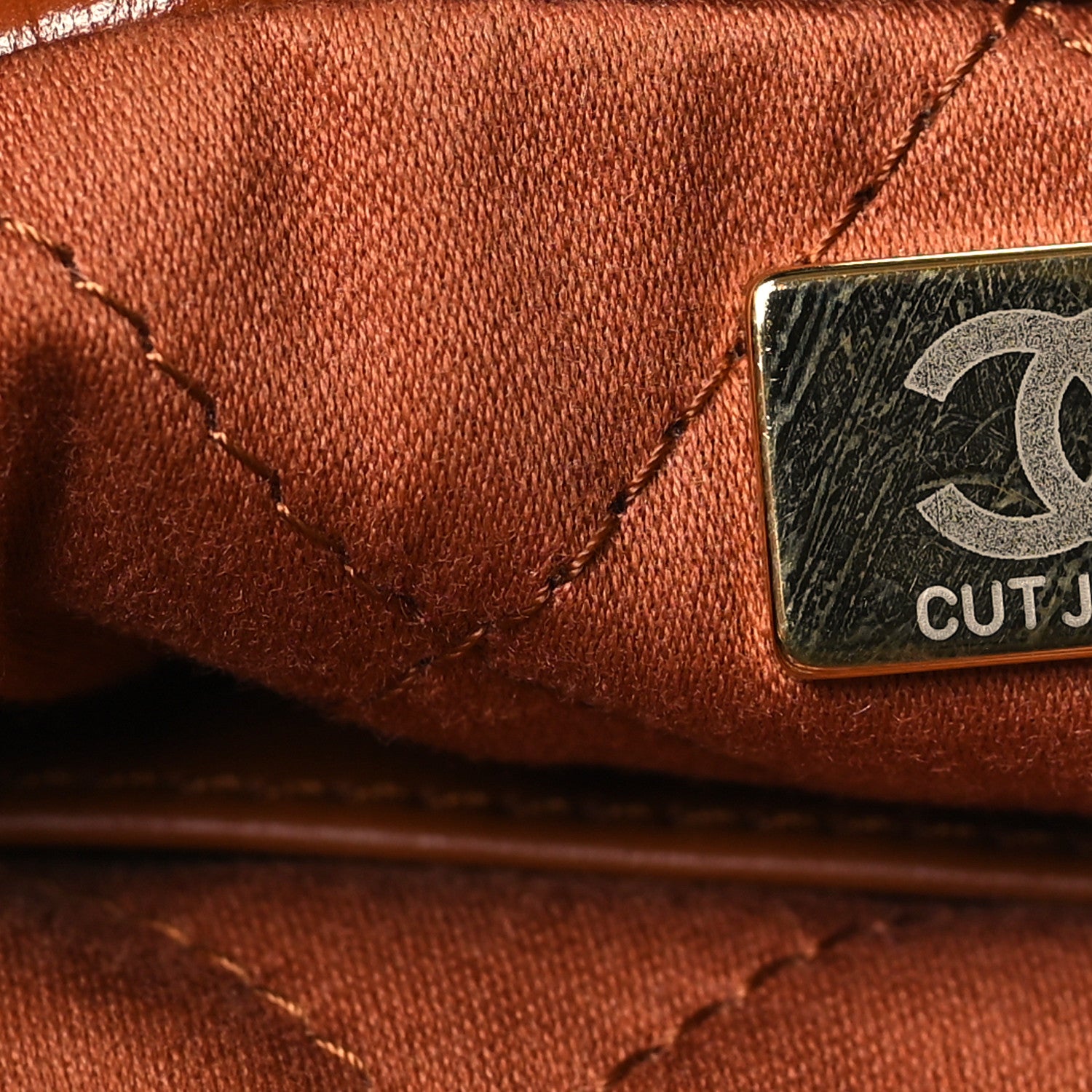 Chanel Shiny Calfskin Quilted Mini Chanel 22 Light Brown 7 of 11