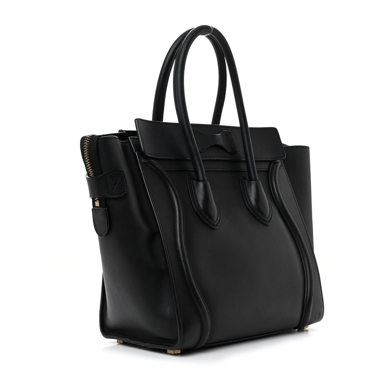Smooth Calfskin Micro Luggage Black