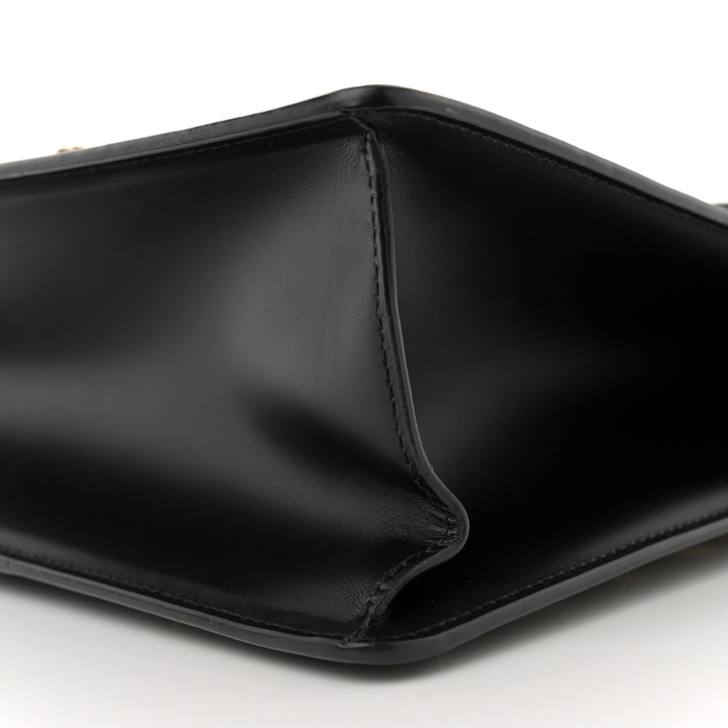 Calfskin Animal Studs Medium Sylvie Top Handle Bag Black