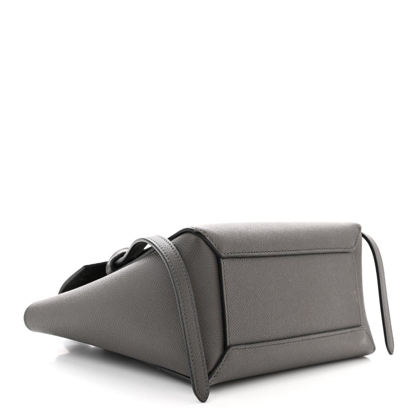 Grained Calfskin Micro Belt Bag Grey