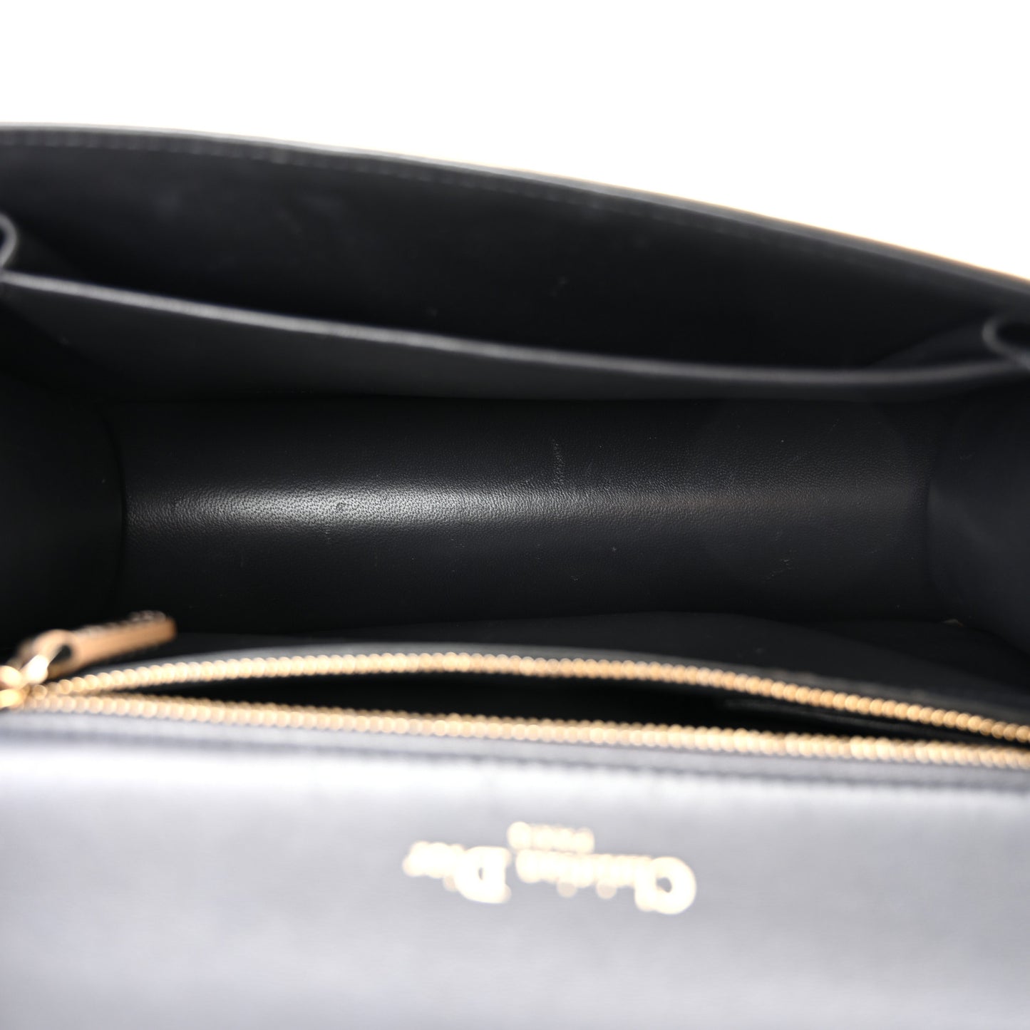 Metallic Patent Micro-Cannage Medium Diorama Flap Bag Gold