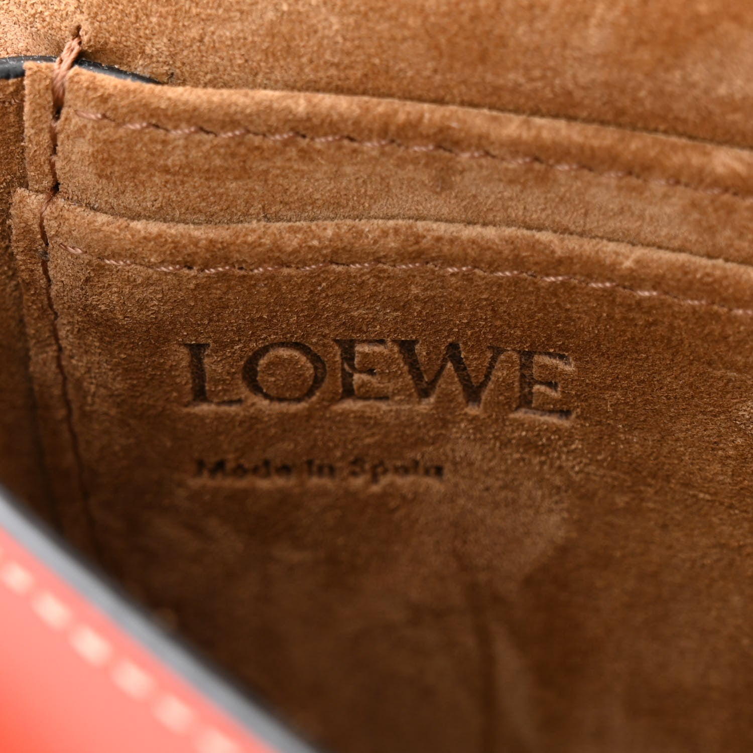 Loewe Calfskin Mini Gate Belt Bag Orange 6 of 9