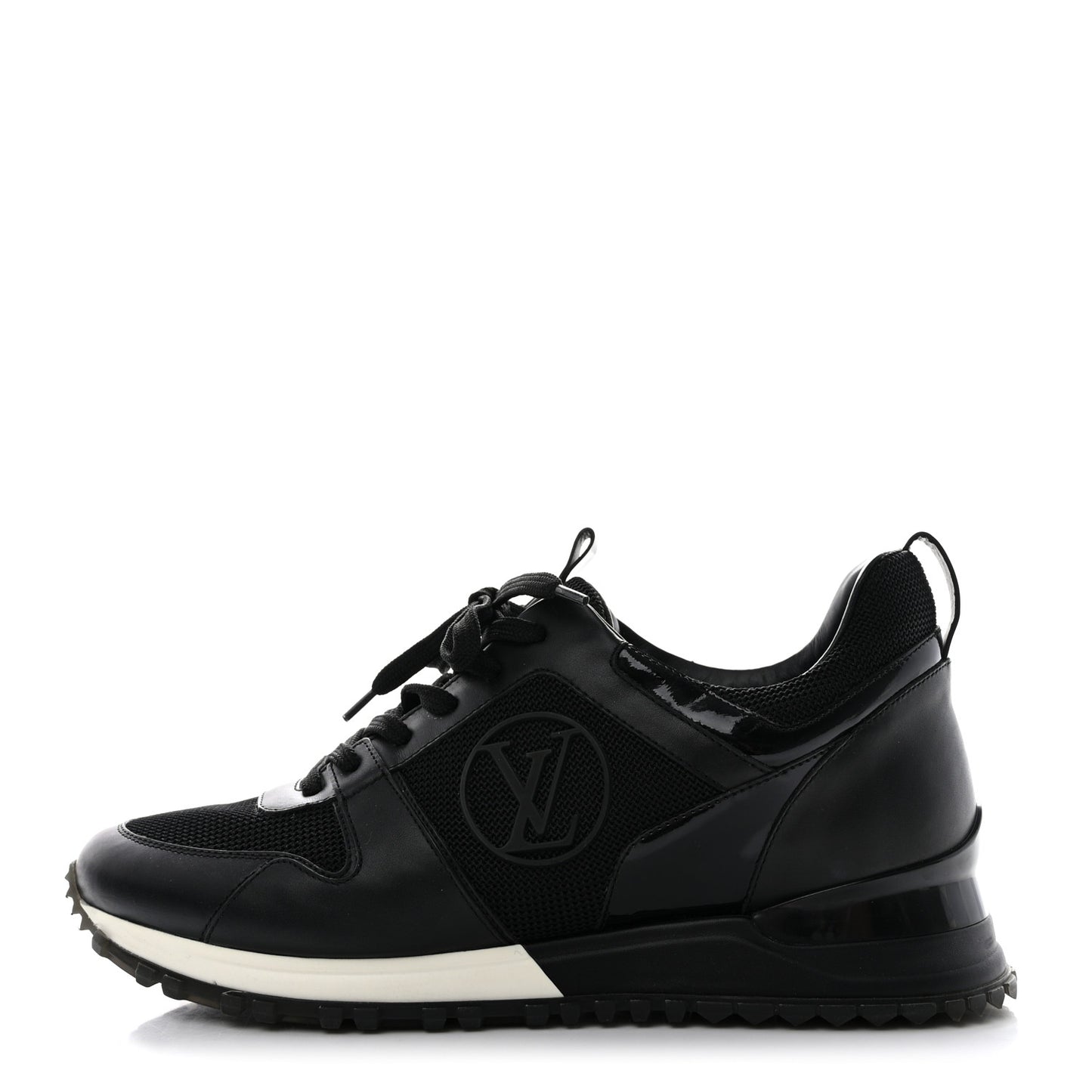 Calfskin Run Away Sneakers 36 Black