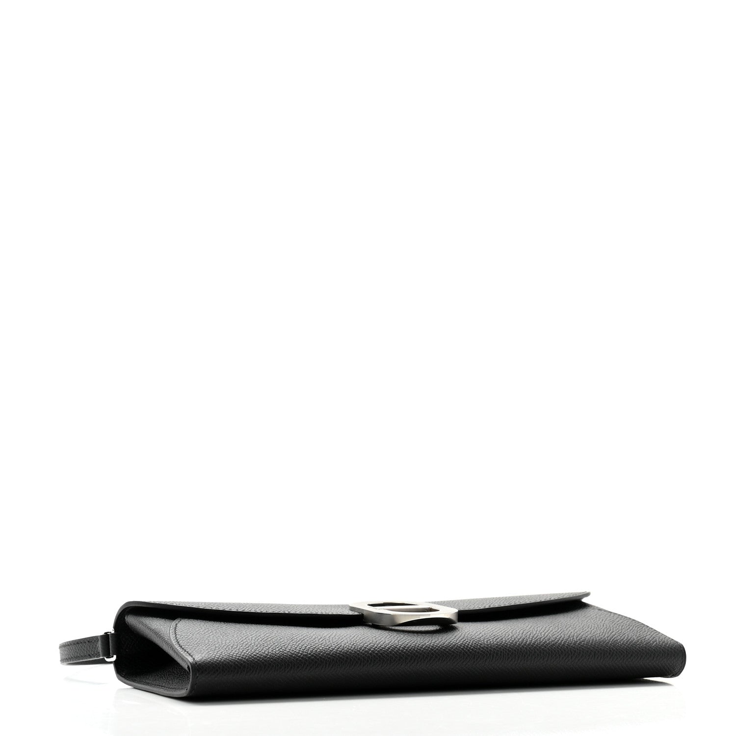 Hermes Epsom Enamel Maillon Wallet To Go Black 4 of 9
