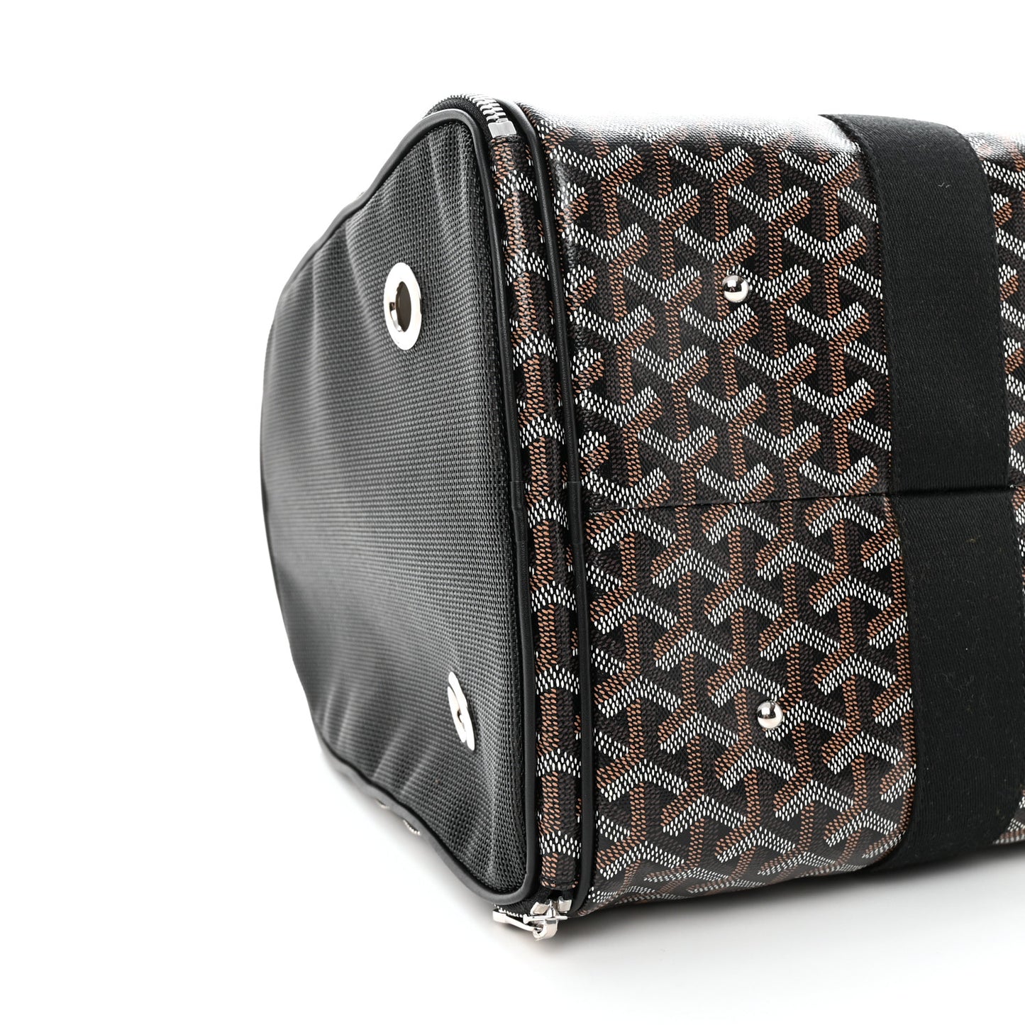 Goyardine Voltigeur MM Pet Carrier Black