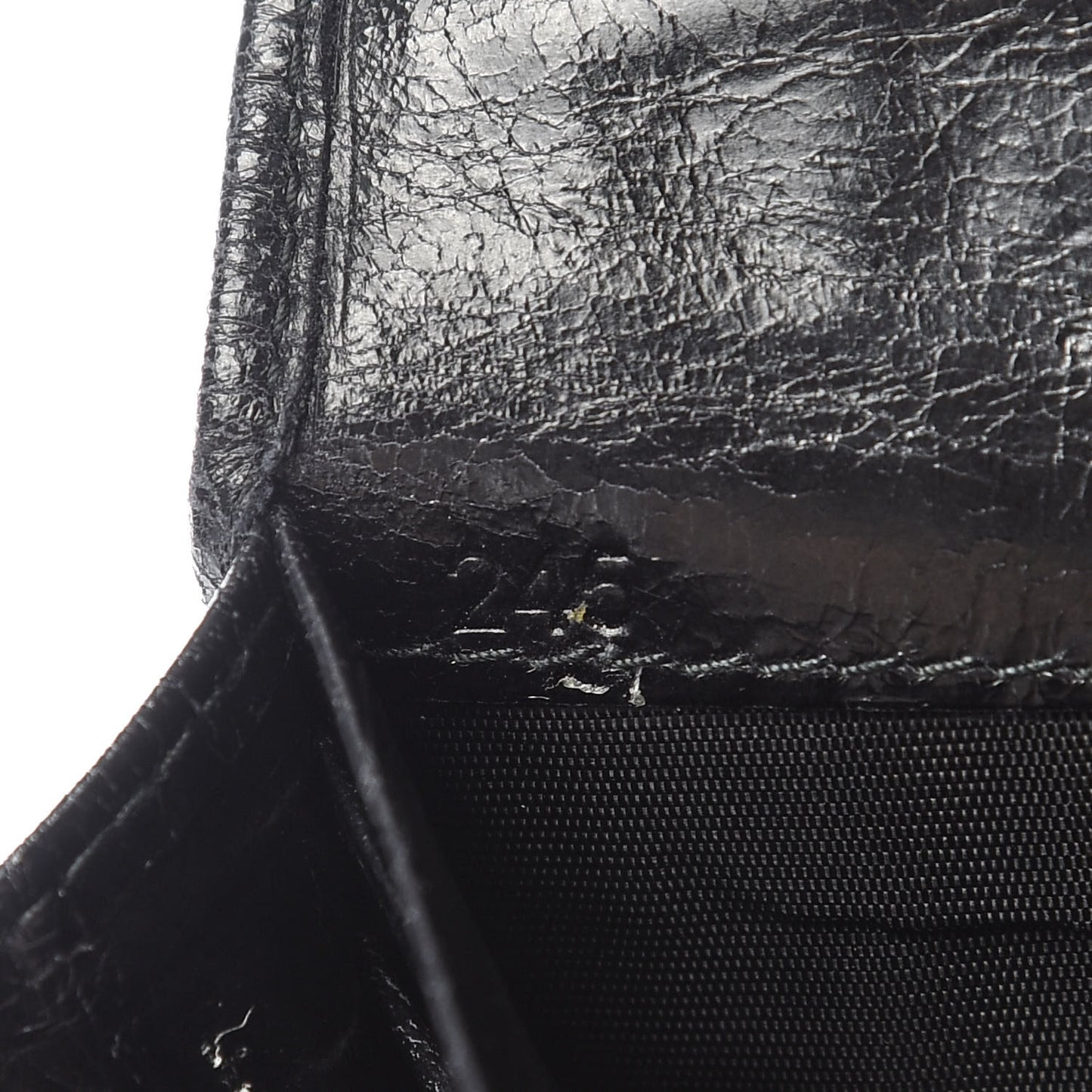 Nappa Matelasse Flap Wallet Black