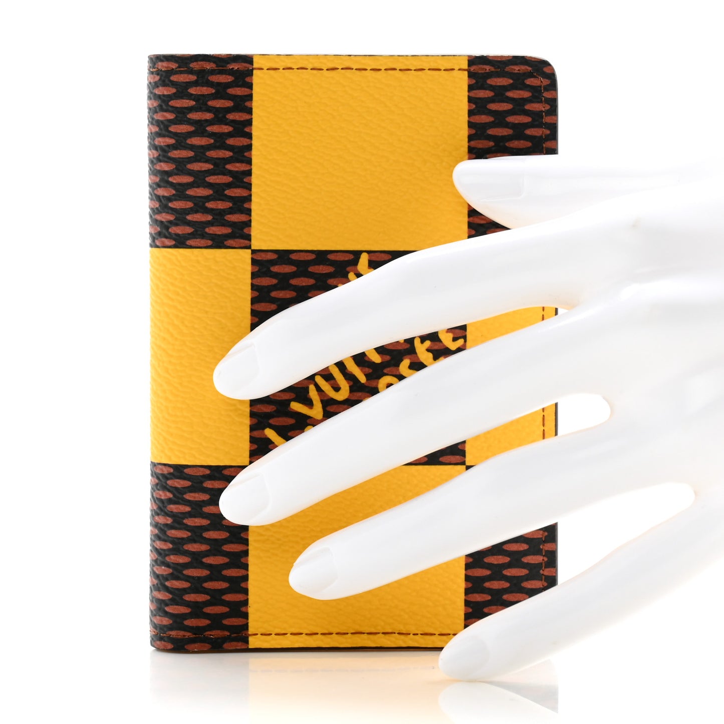Damier Pop Pocket Organizer NM Yellow