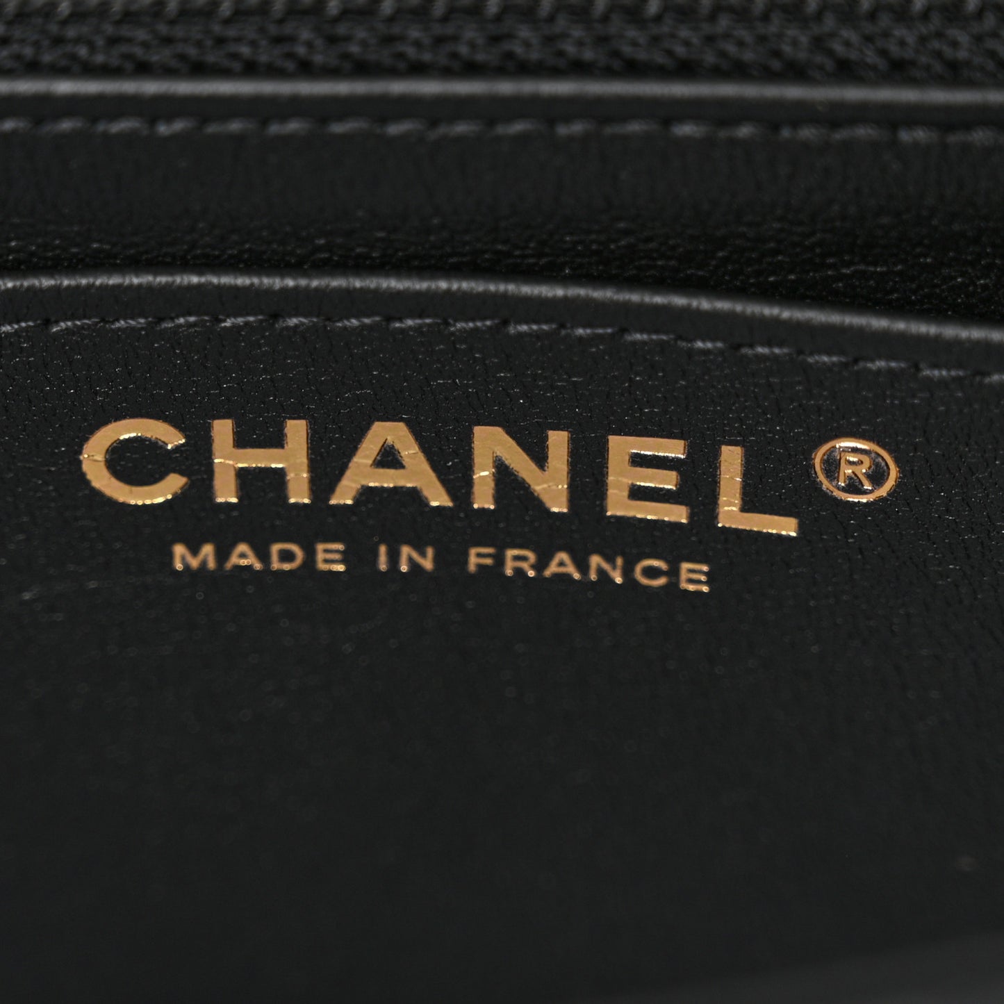 Lambskin Quilted Mini Rectangular Flap Black