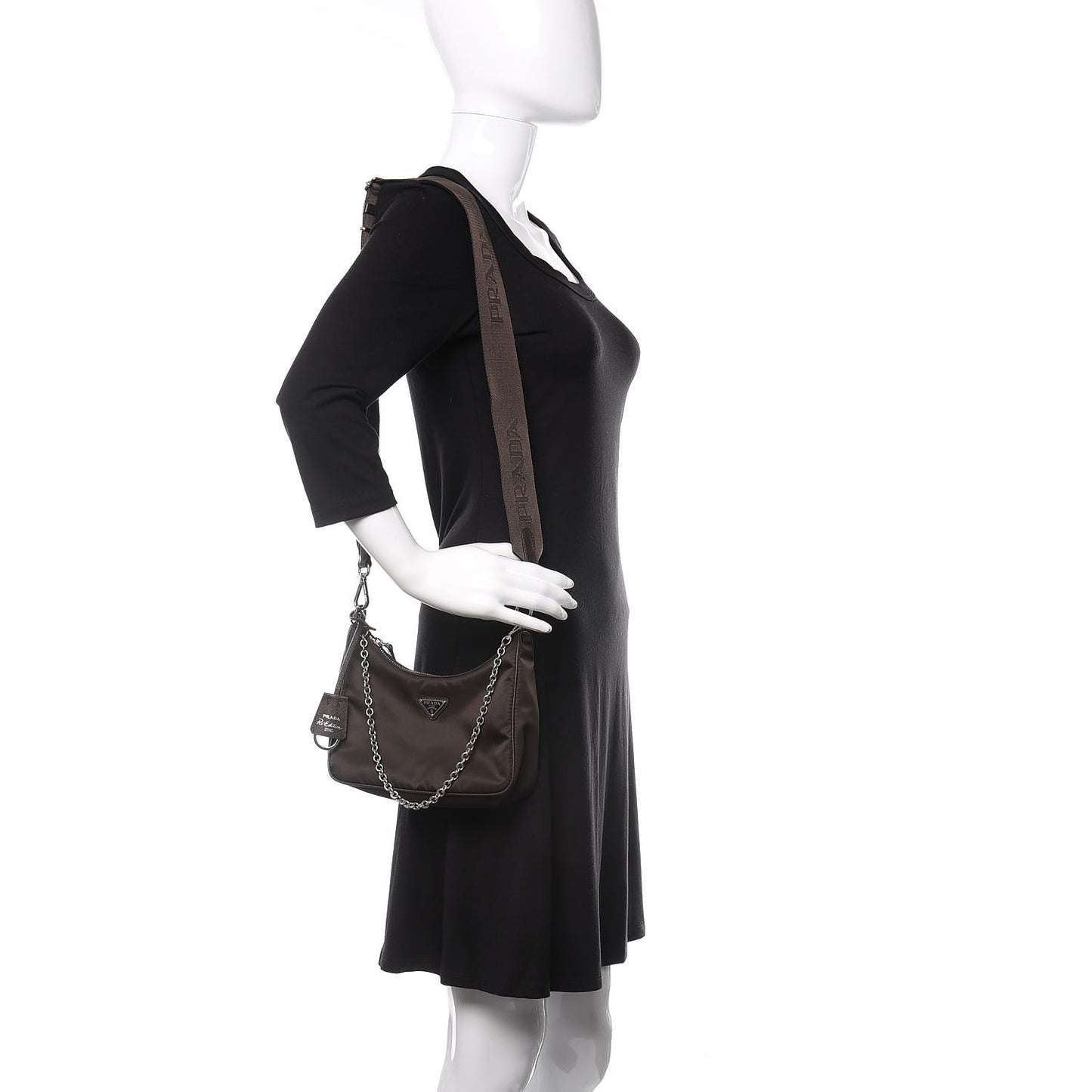 Tessuto Nylon Re-Edition 2005 Shoulder Bag Caffe