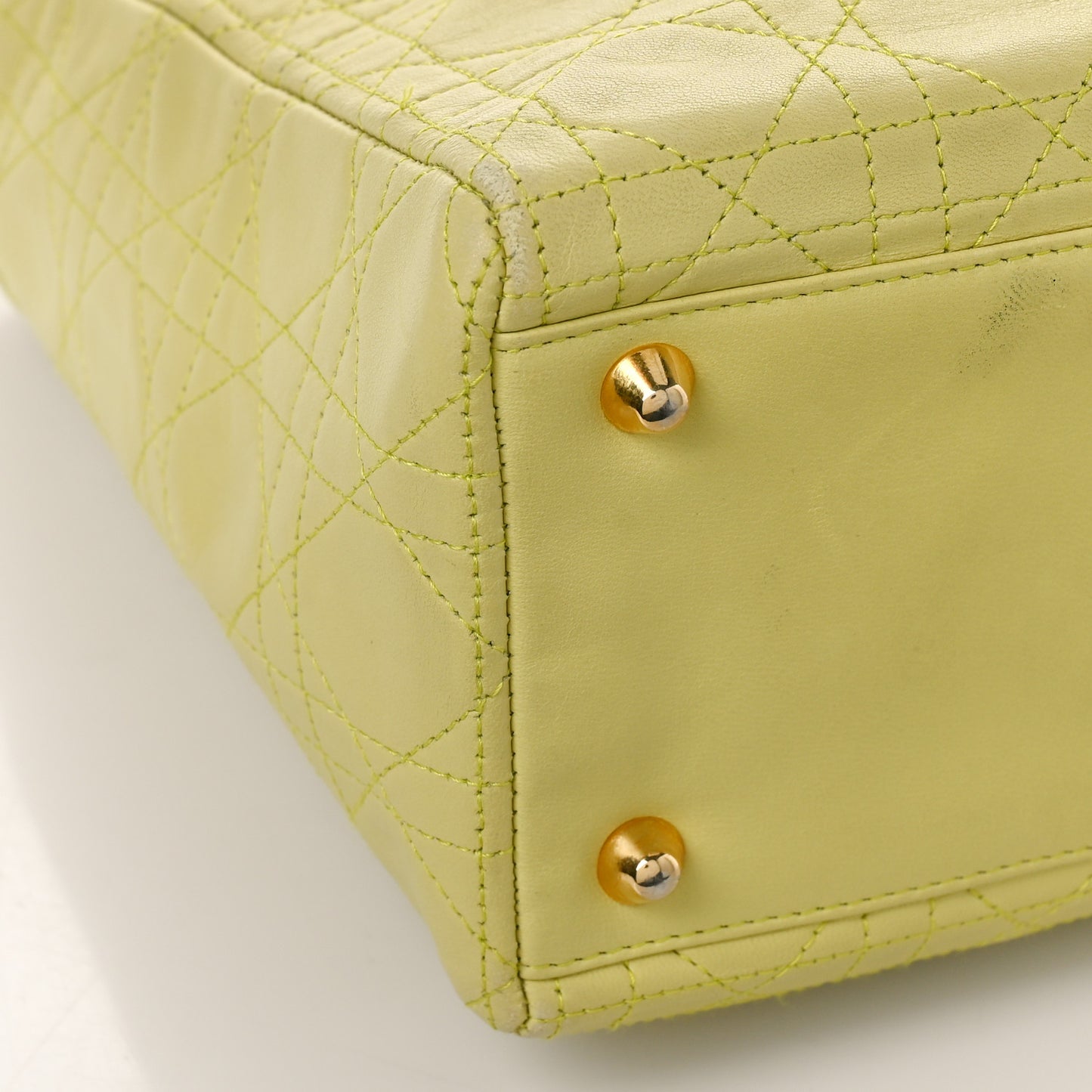 Lambskin Cannage Large Lady Dior Light Green
