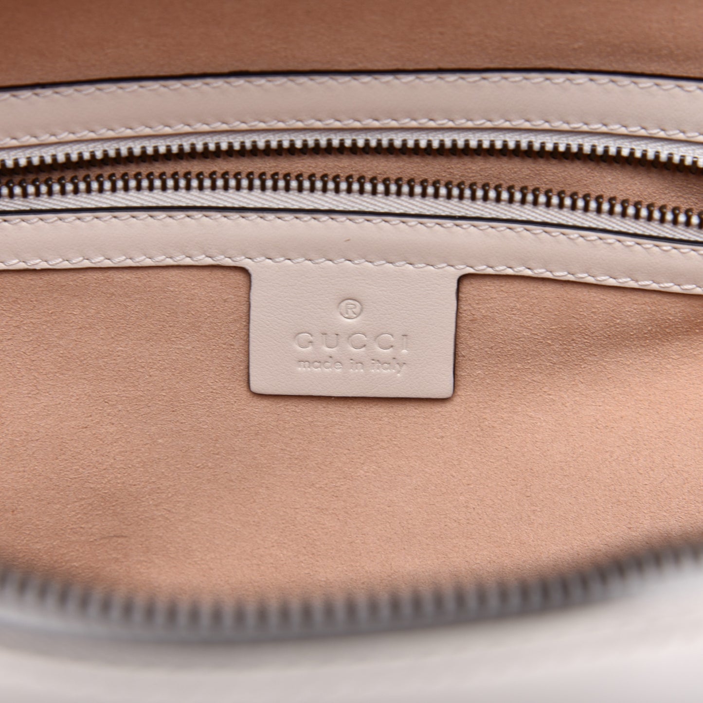 Calfskin Matelasse Sylvie Web Small GG Marmont Top Handle Shoulder Bag White