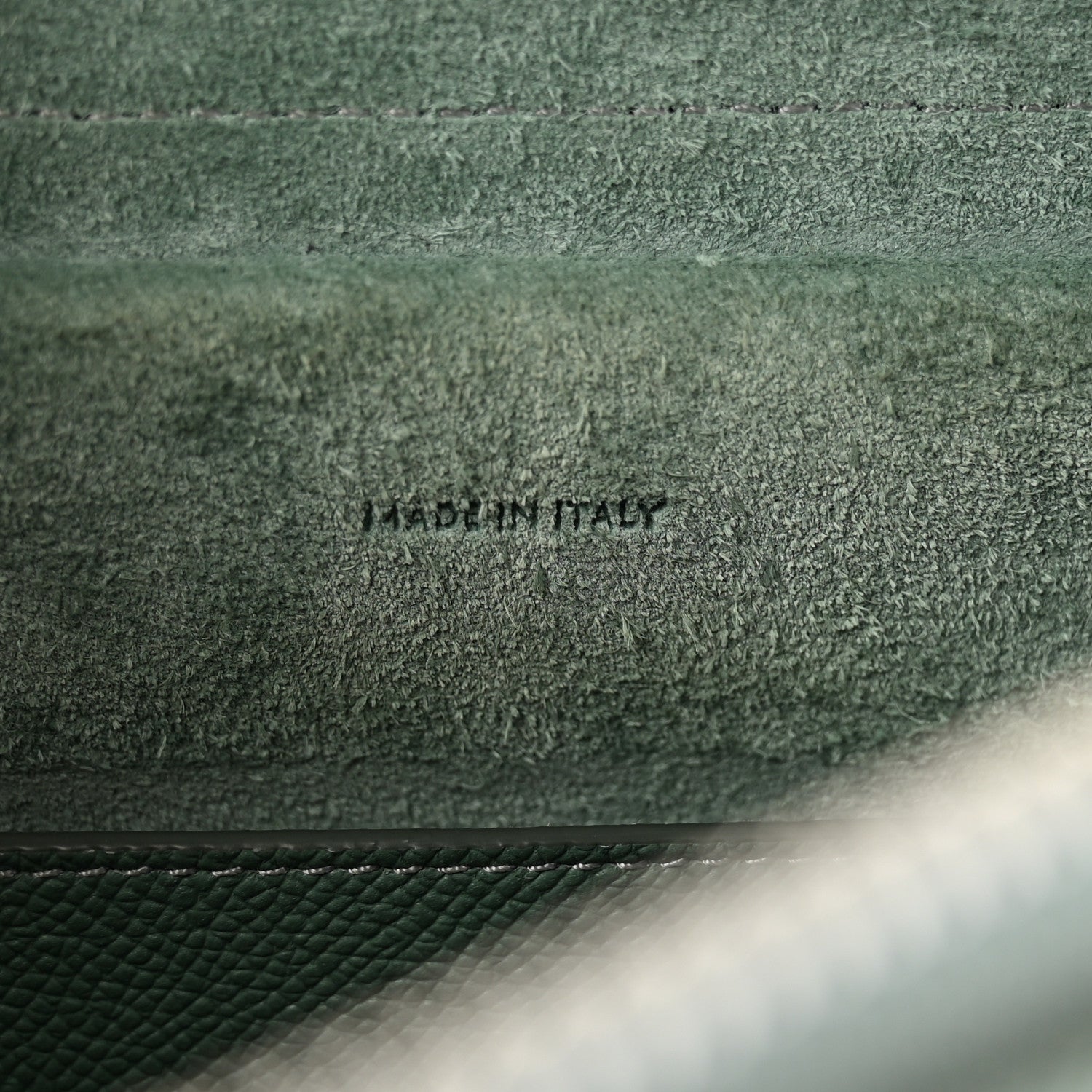Celine Grained Calfskin Micro Belt Bag Celadon 7 of 12