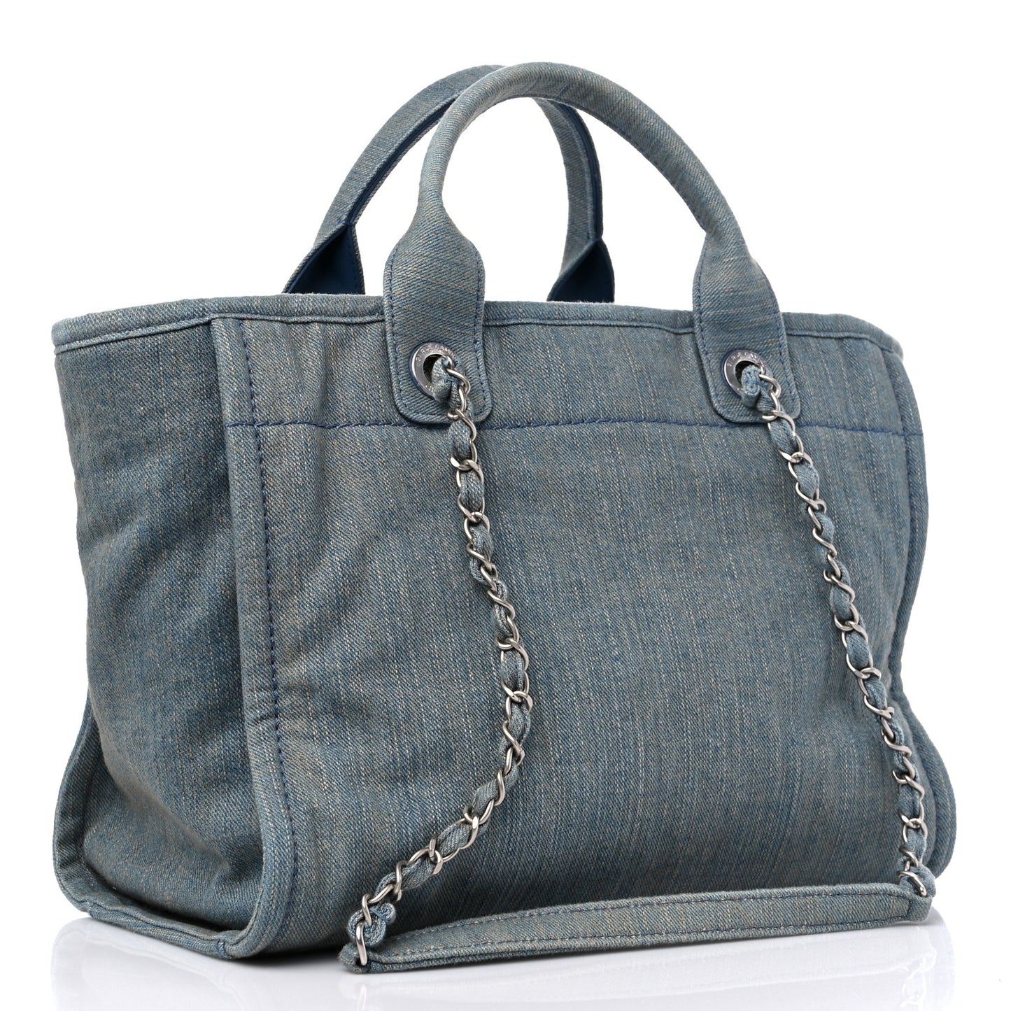 Denim Small Deauville Tote Light Blue