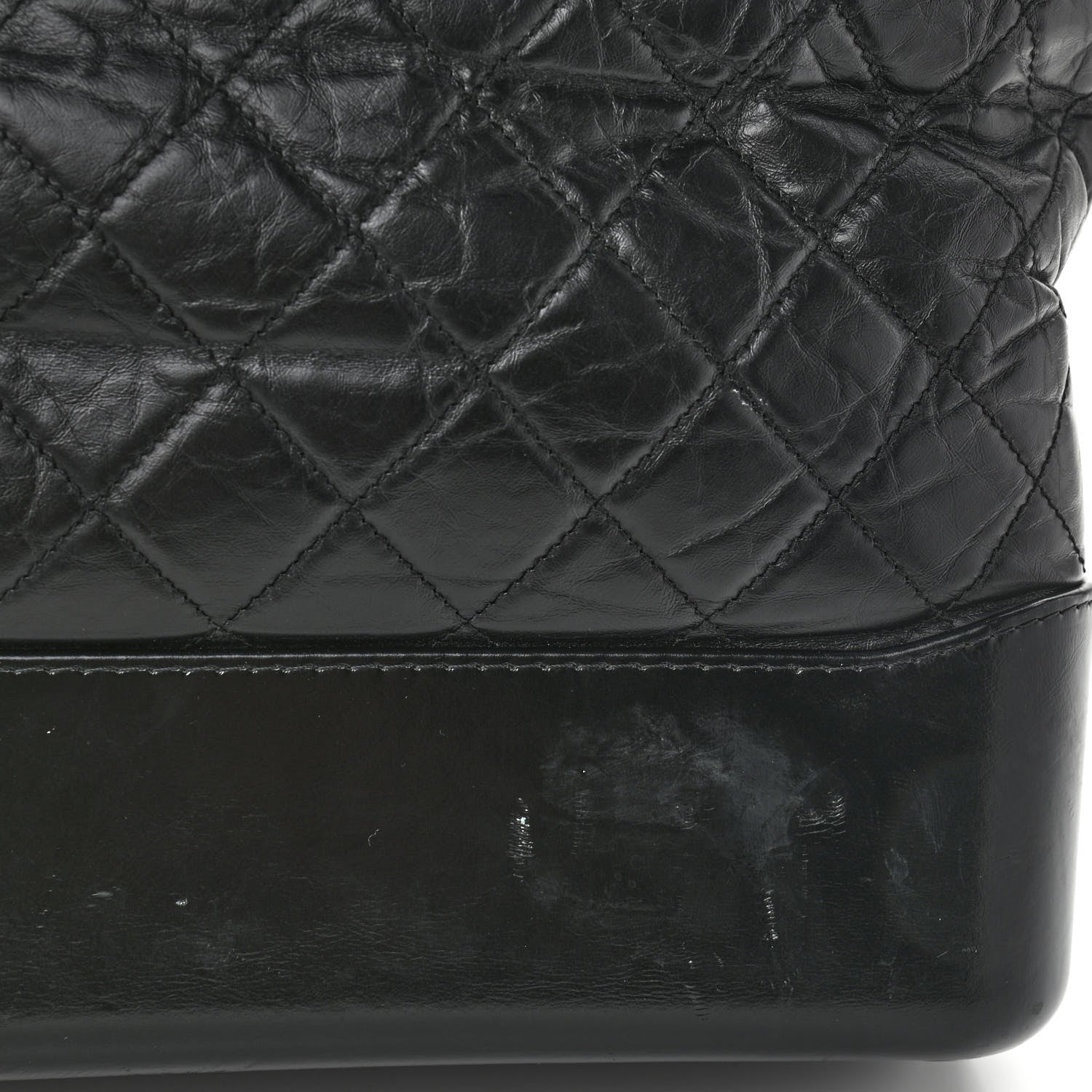 Chanel Aged Calfskin Quilted Large Gabrielle Hobo Black 12 of 12