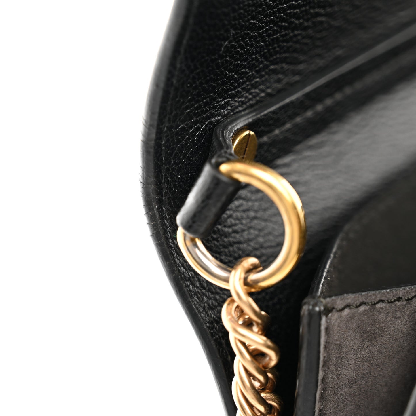 Goatskin Suede Small GV3 Shoulder Bag Black