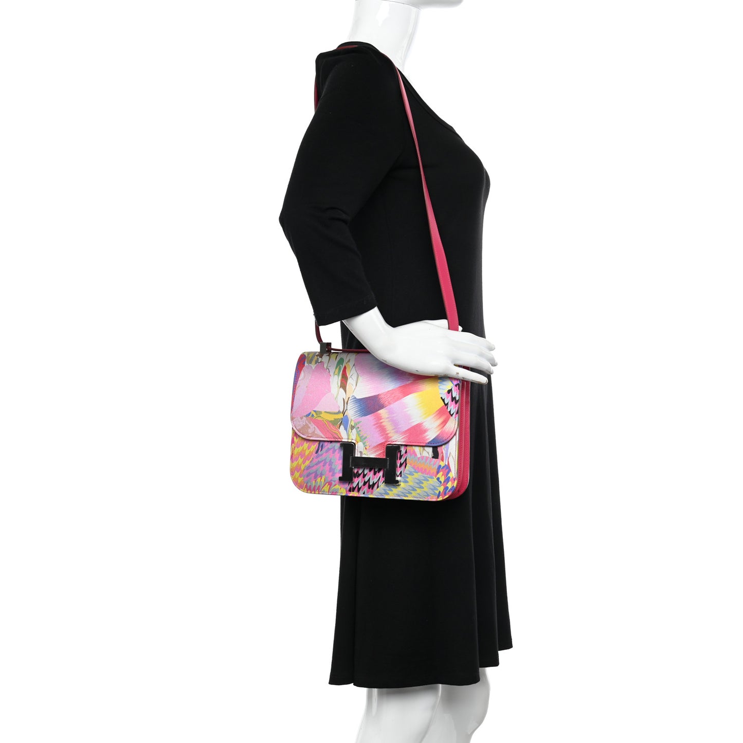 Swift Silk Marble Printed Constance 24 Rose Azalee Rose Mexico