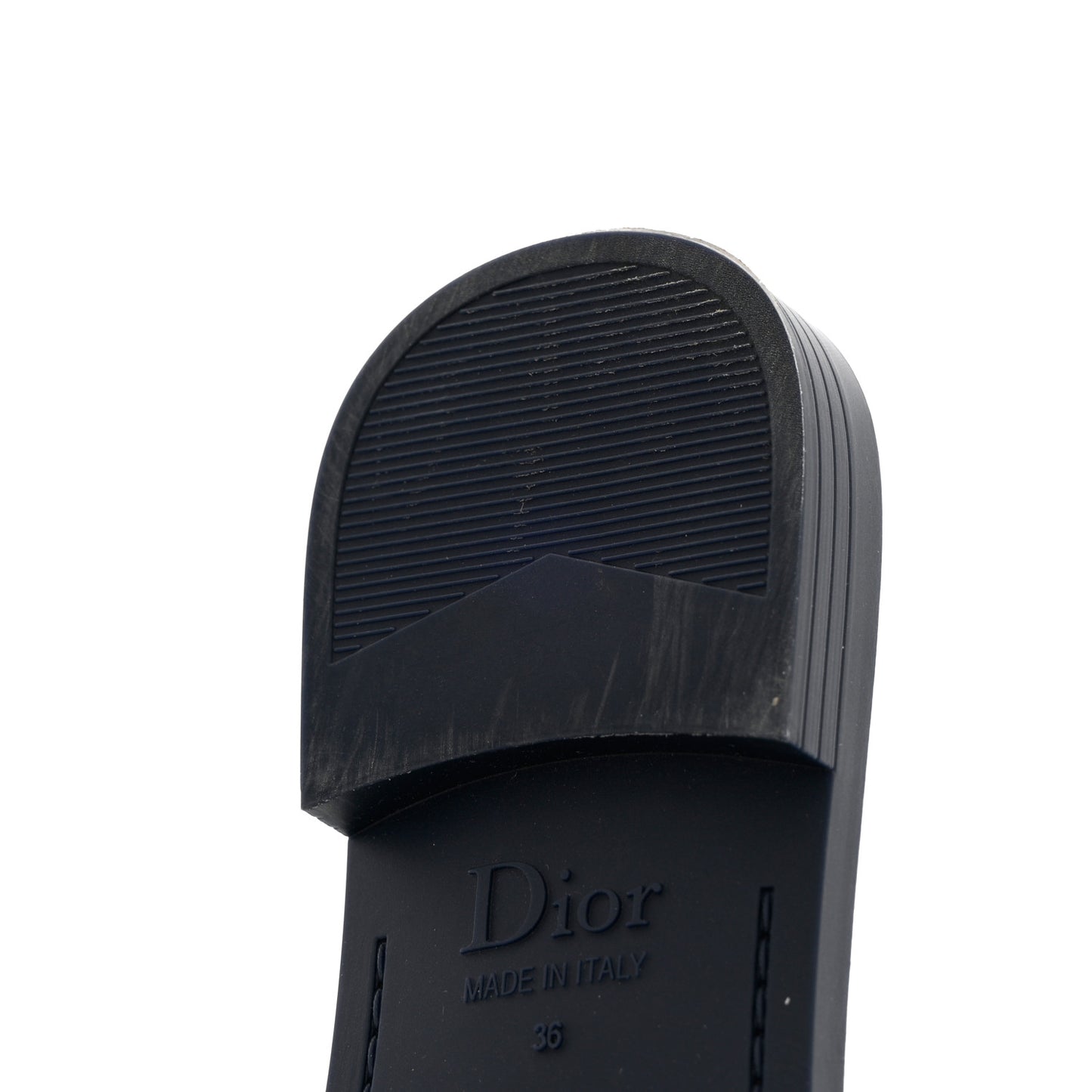 Canvas Dior(e)volution Mule Slide Sandals 36 Deep Blue