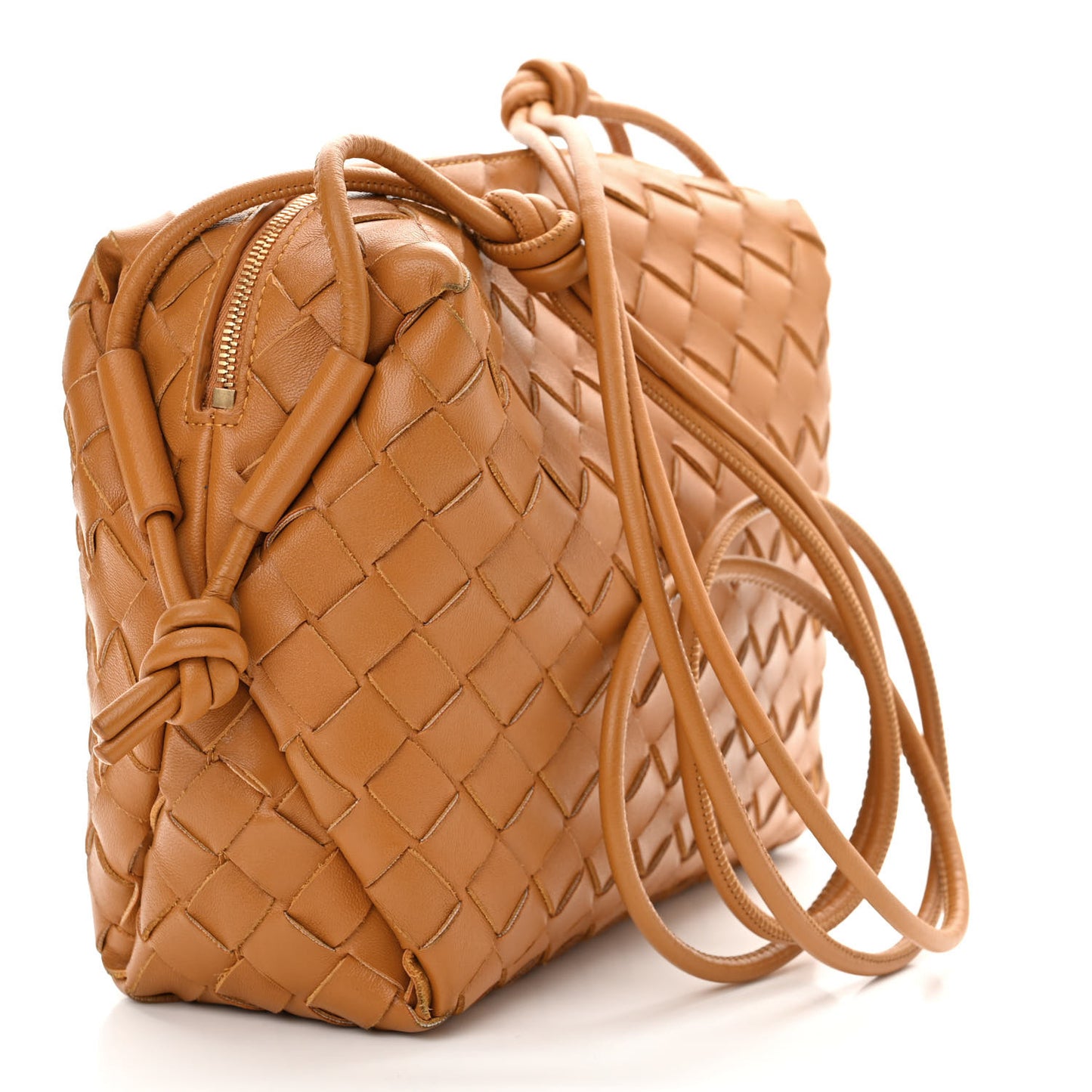 Nappa Intrecciato Small Loop Camera Bag Cob