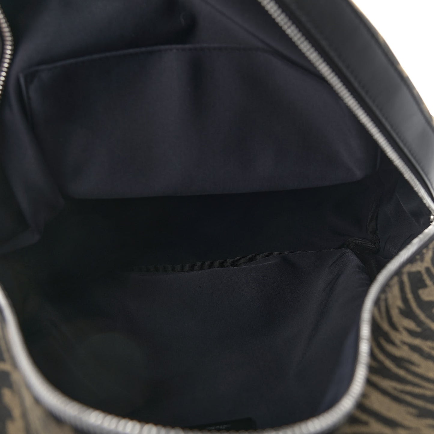 X SARAH COLEMAN Fabric Jacquard Vitello Grace Light Woven Lanyard FF Vertigo Pouch Pocket Backpack Tobacco Moro Black