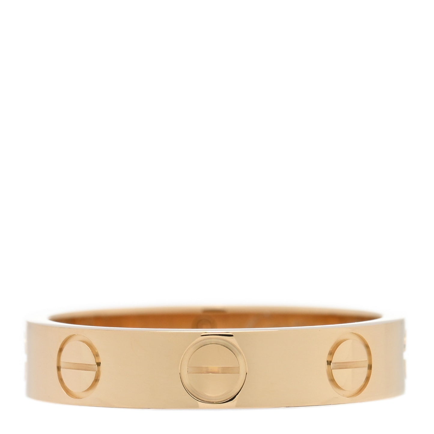 18K Yellow Gold 3.5mm LOVE Wedding Band Ring 47 4