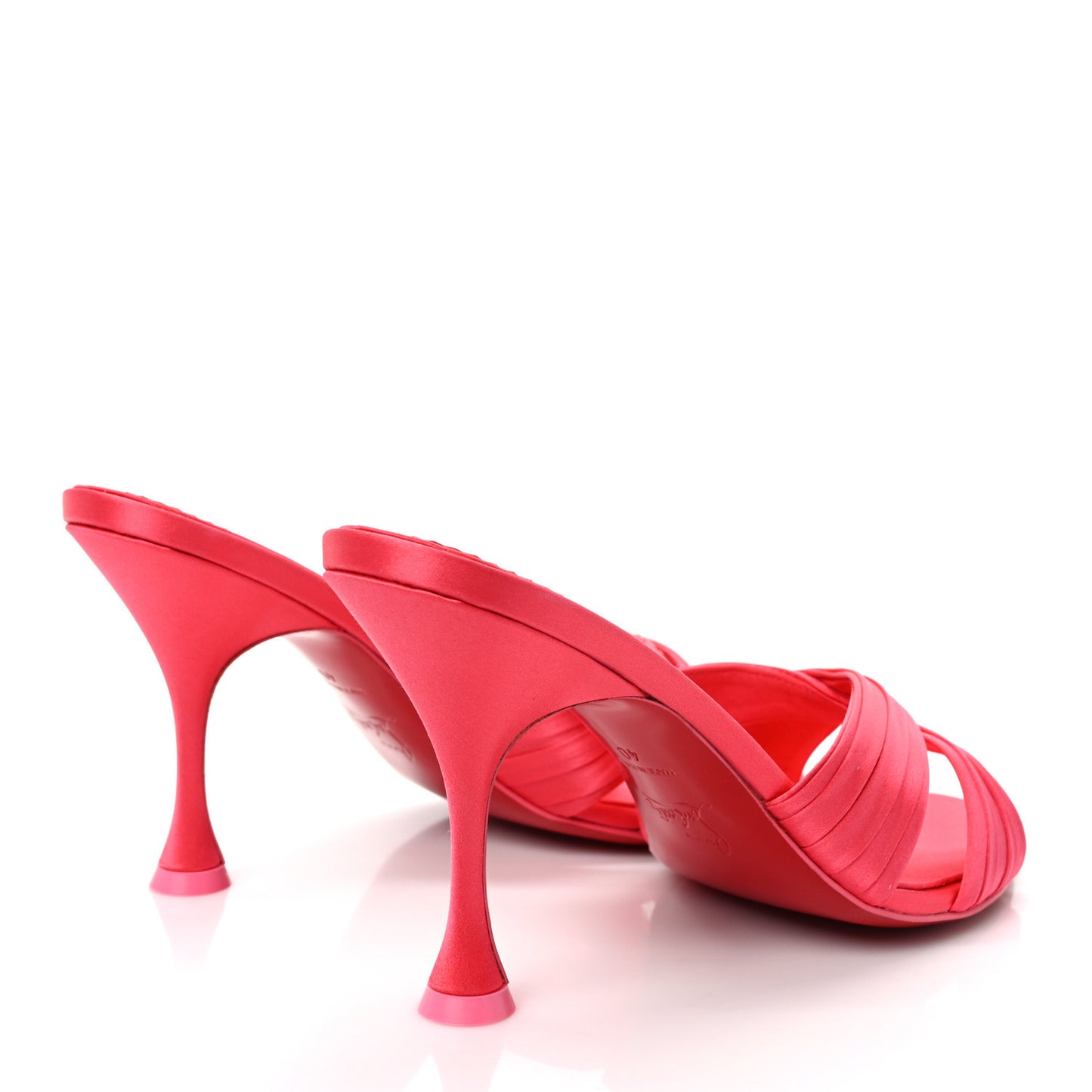 Crepe Satin Nicol Is Back 85 Slide Sandals 40 Venus