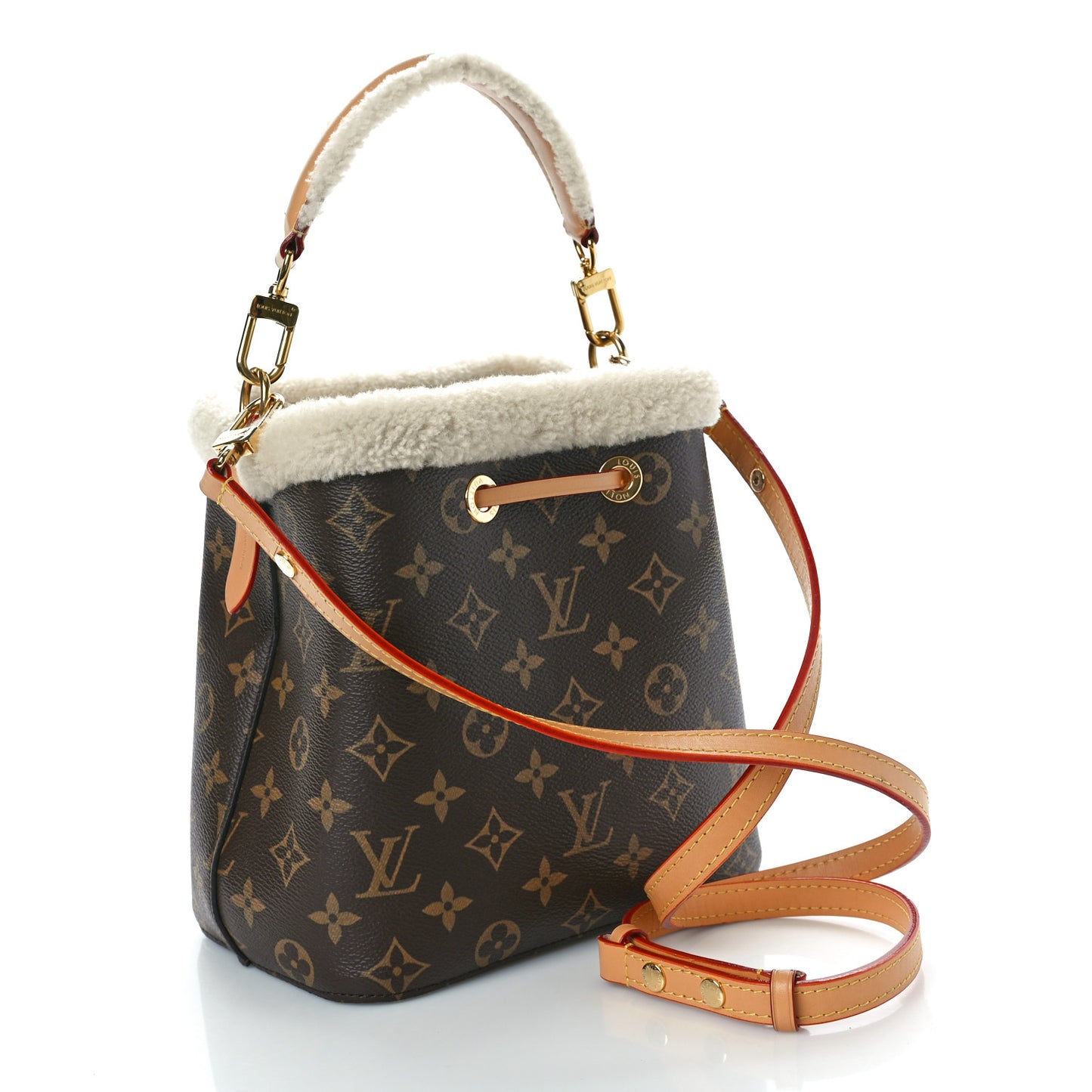 Monogram Shearling Cozygram Neonoe BB