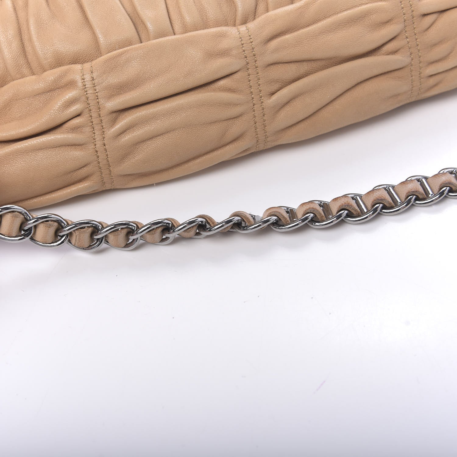 Prada Nappa Gaufre Shopping Pattina Zip Tote Cuoio 12 of 13
