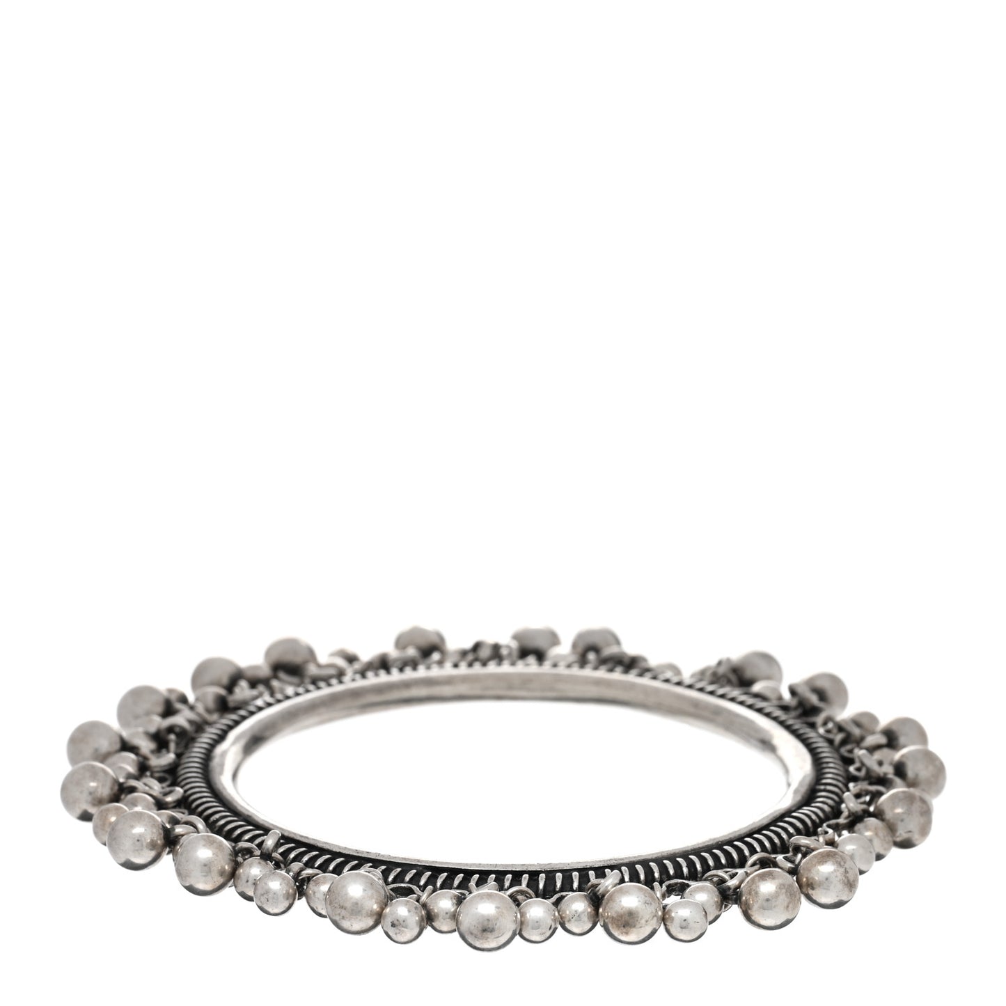 Brass Marrakech Bell Bracelet Argent Oxyde