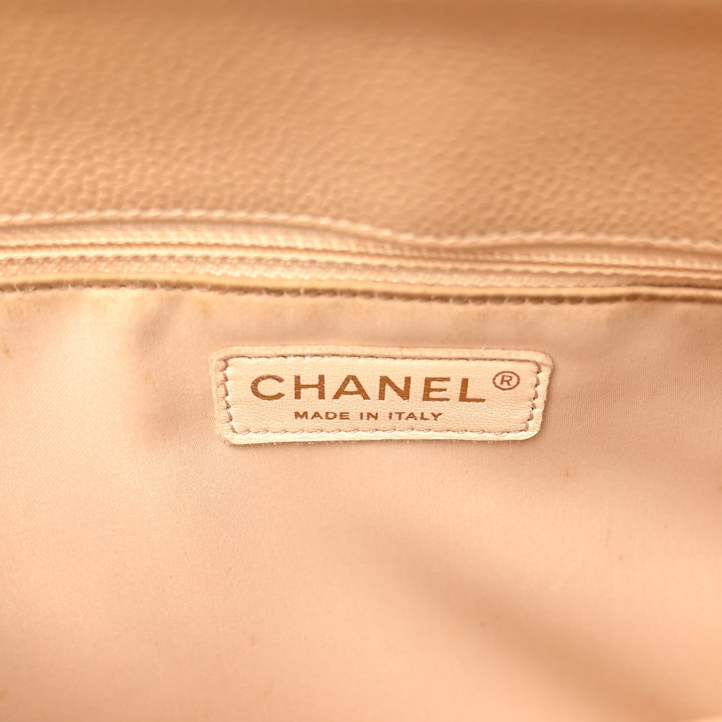 Caviar Quilted Grand Shopping Tote GST Beige Clair
