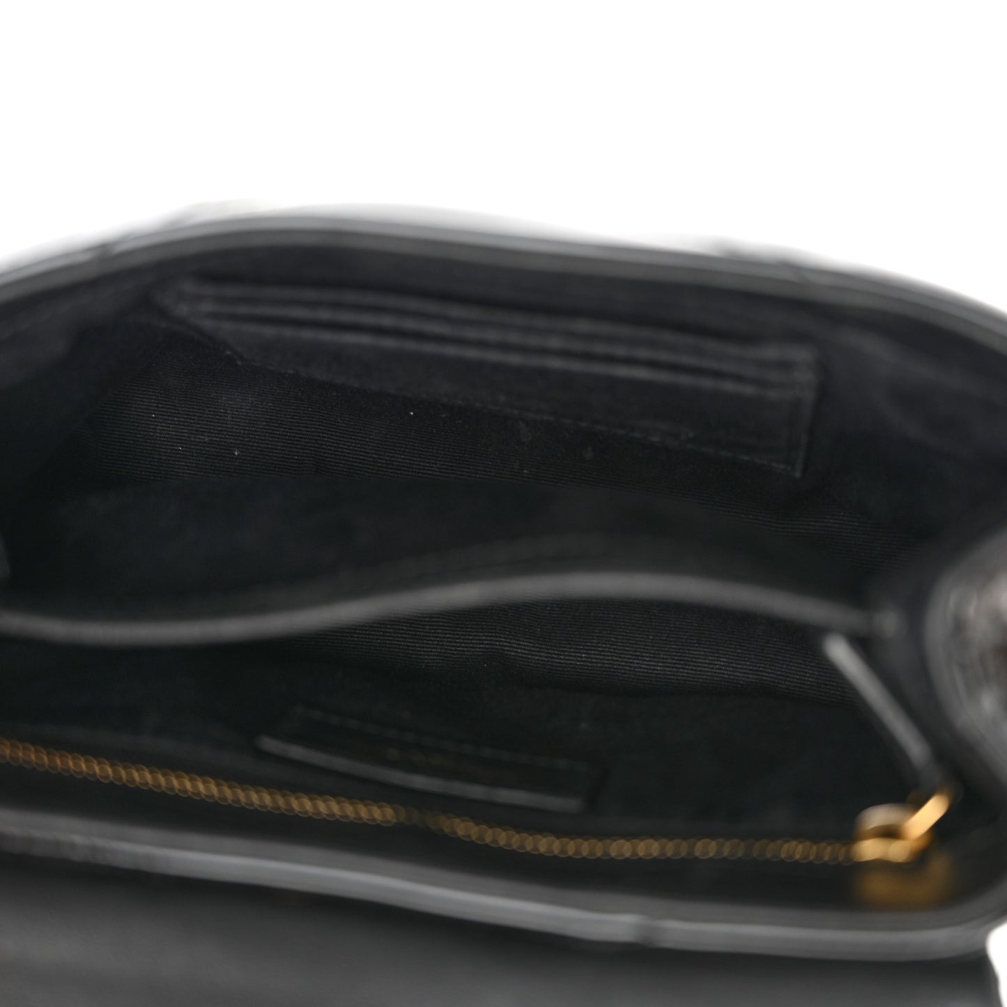 Patent Y Quilted Monogram Toy Loulou Crossbody Bag Black