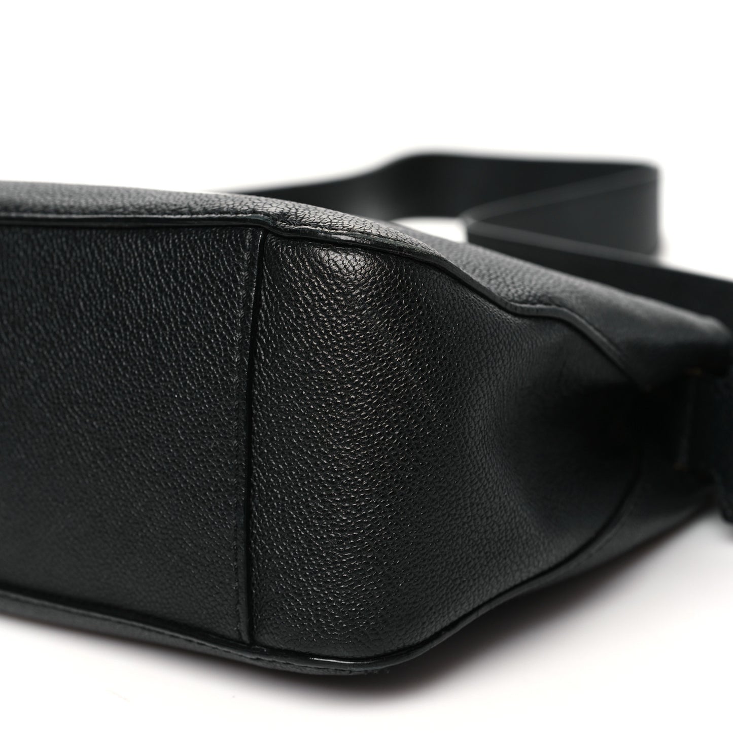Soft Grain Calfskin House Check Small Helmsley Crossbody Black