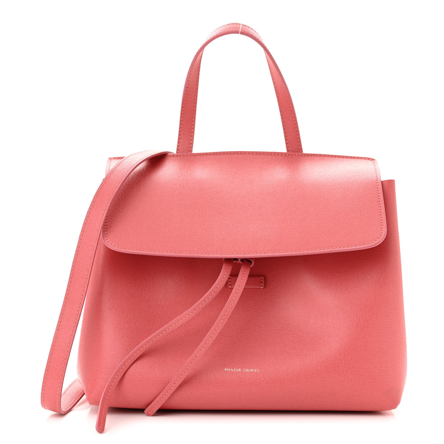 Mansur Gavriel Saffiano Mini Lady Bag Blush 1 of 11