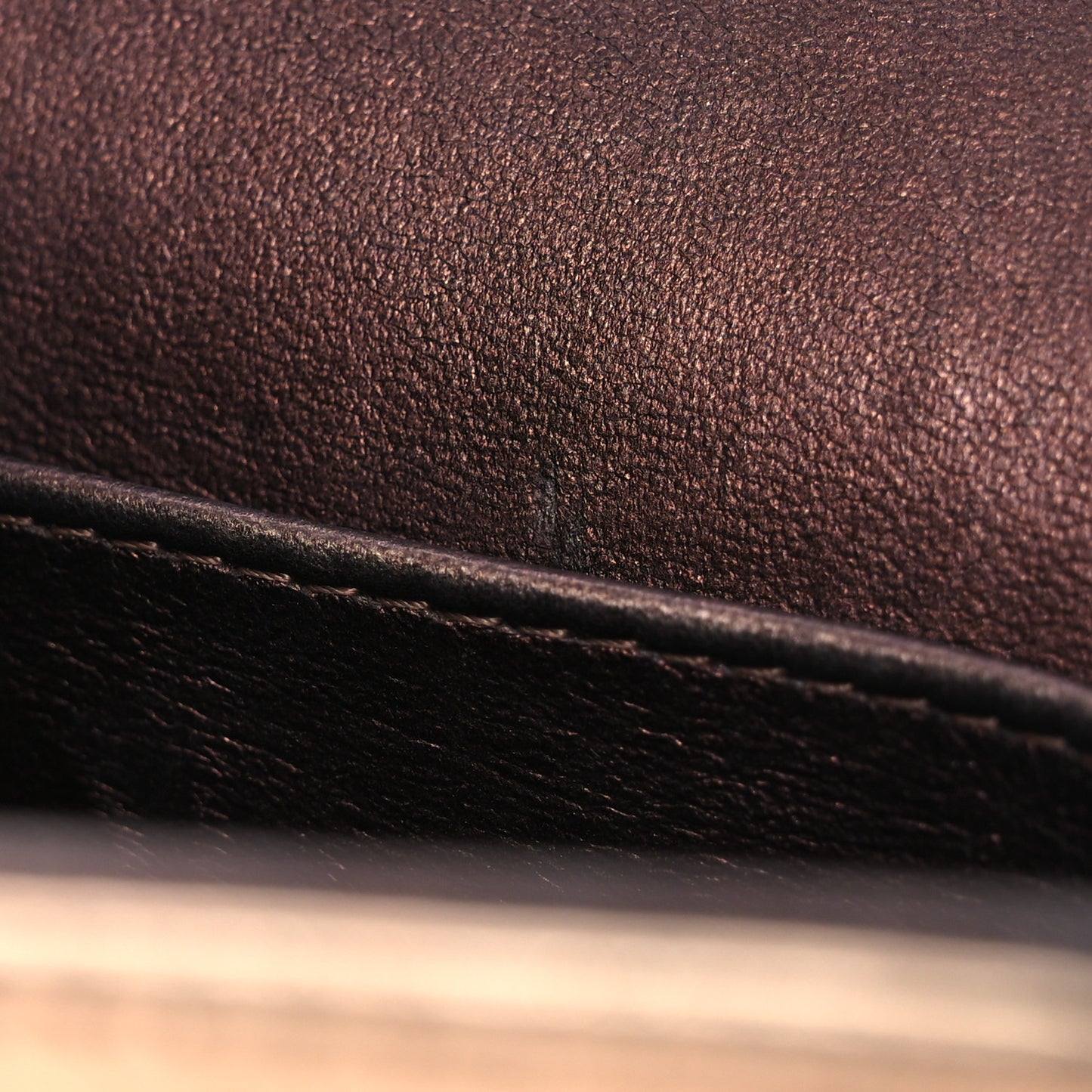 Metallic Aged Calfskin Quilted Medium Double Flap Gold