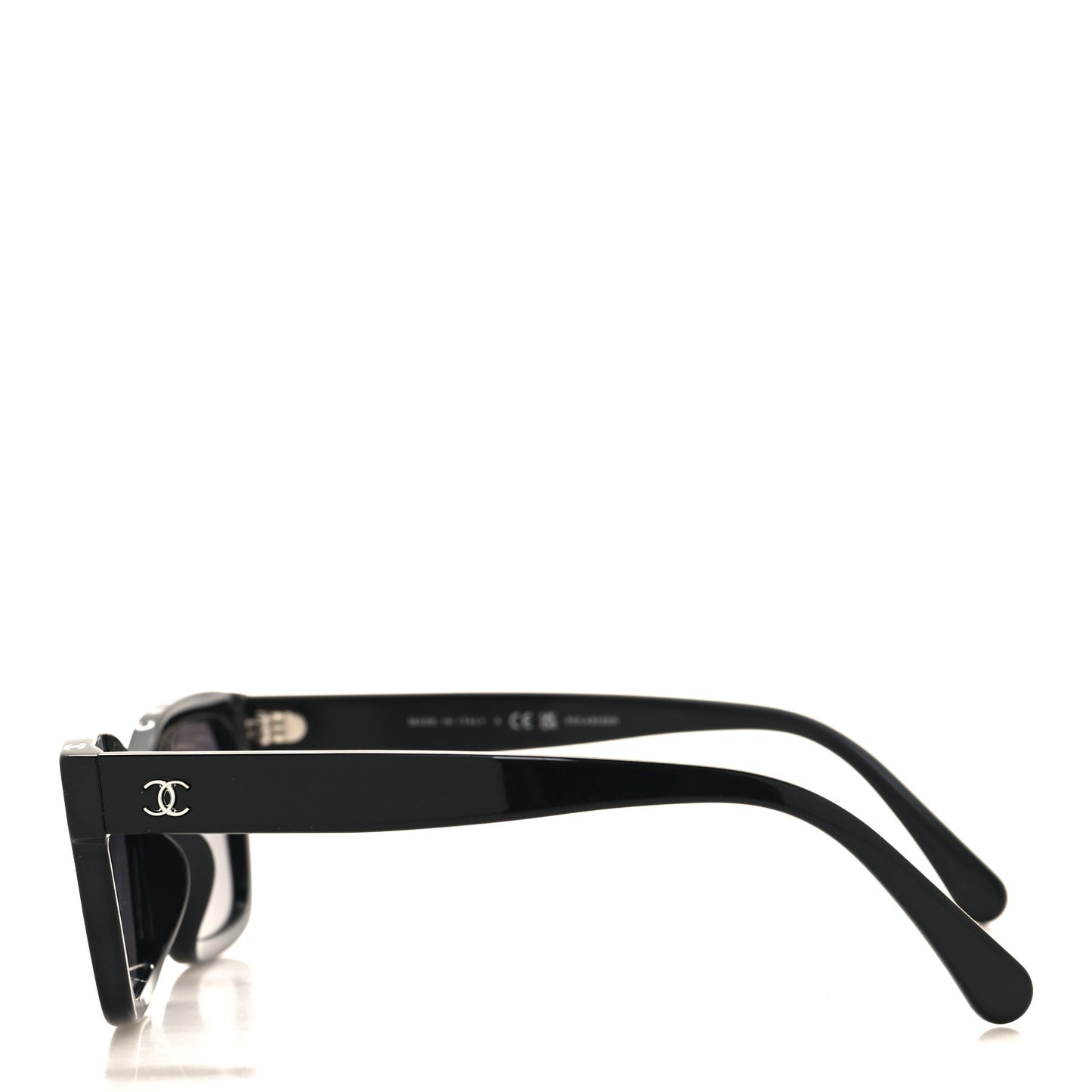Acetate Polarized Square Sunglasses 5417-A Black
