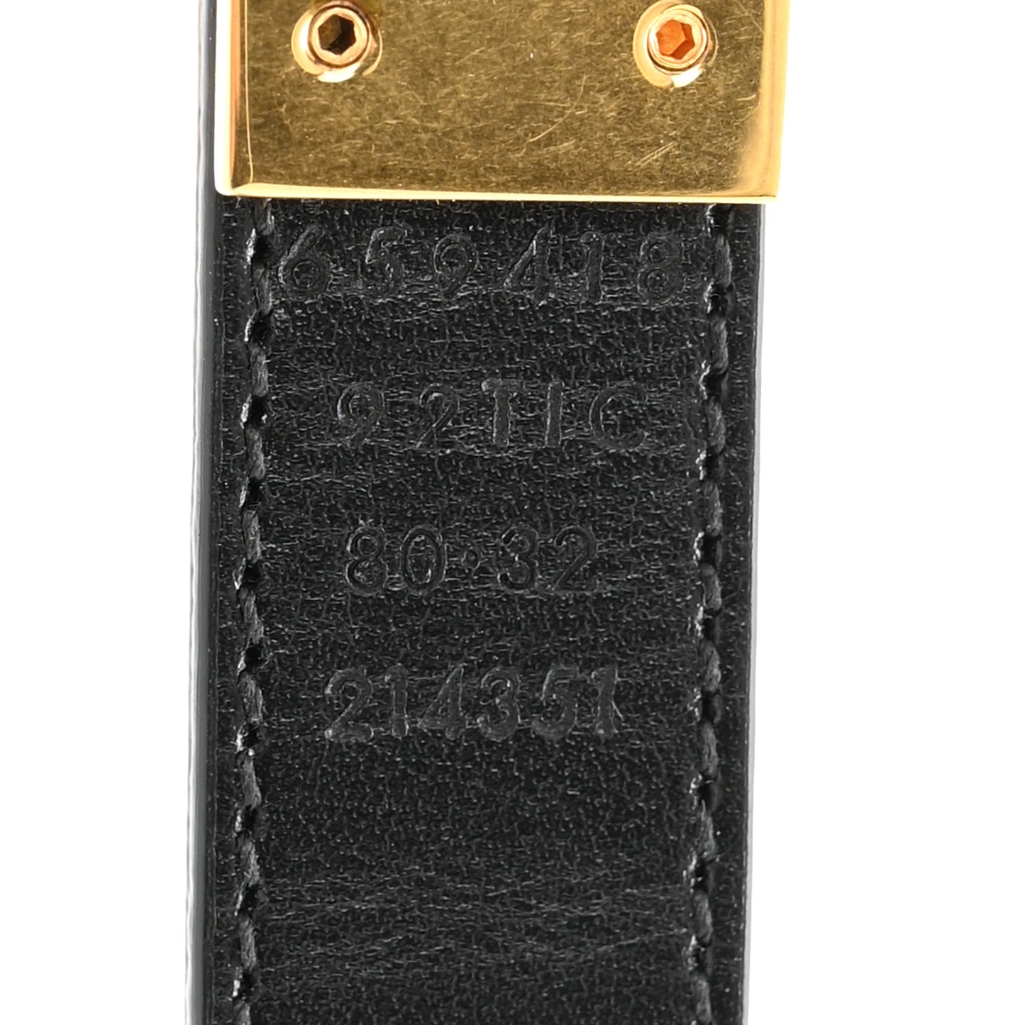 Calfskin GG Supreme Monogram Double G Reversible 20mm Belt 80 32 Beige Ebony Black