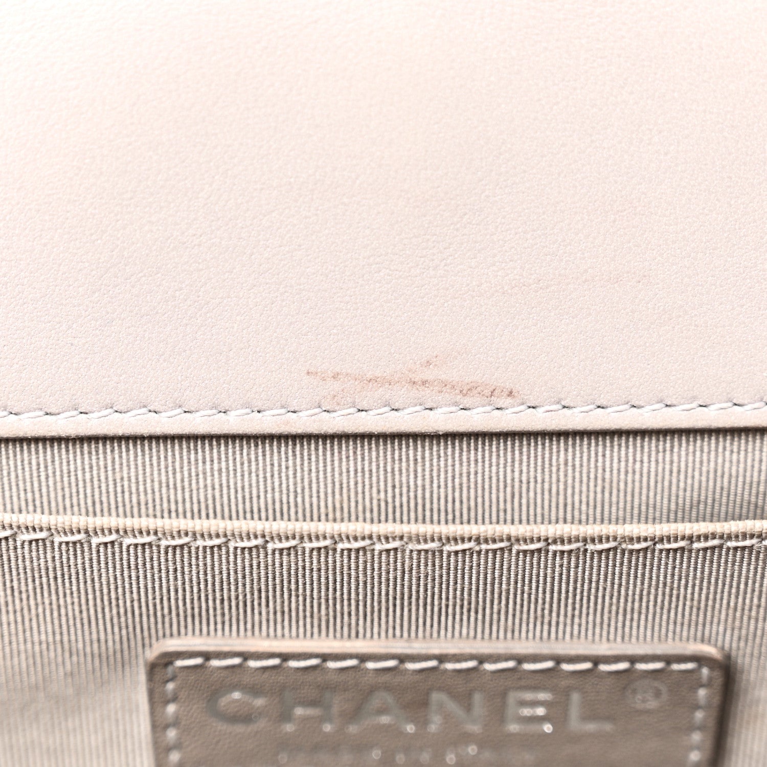 Chanel Lambskin Quilted Medium Boy Flap Grey 11 of 11