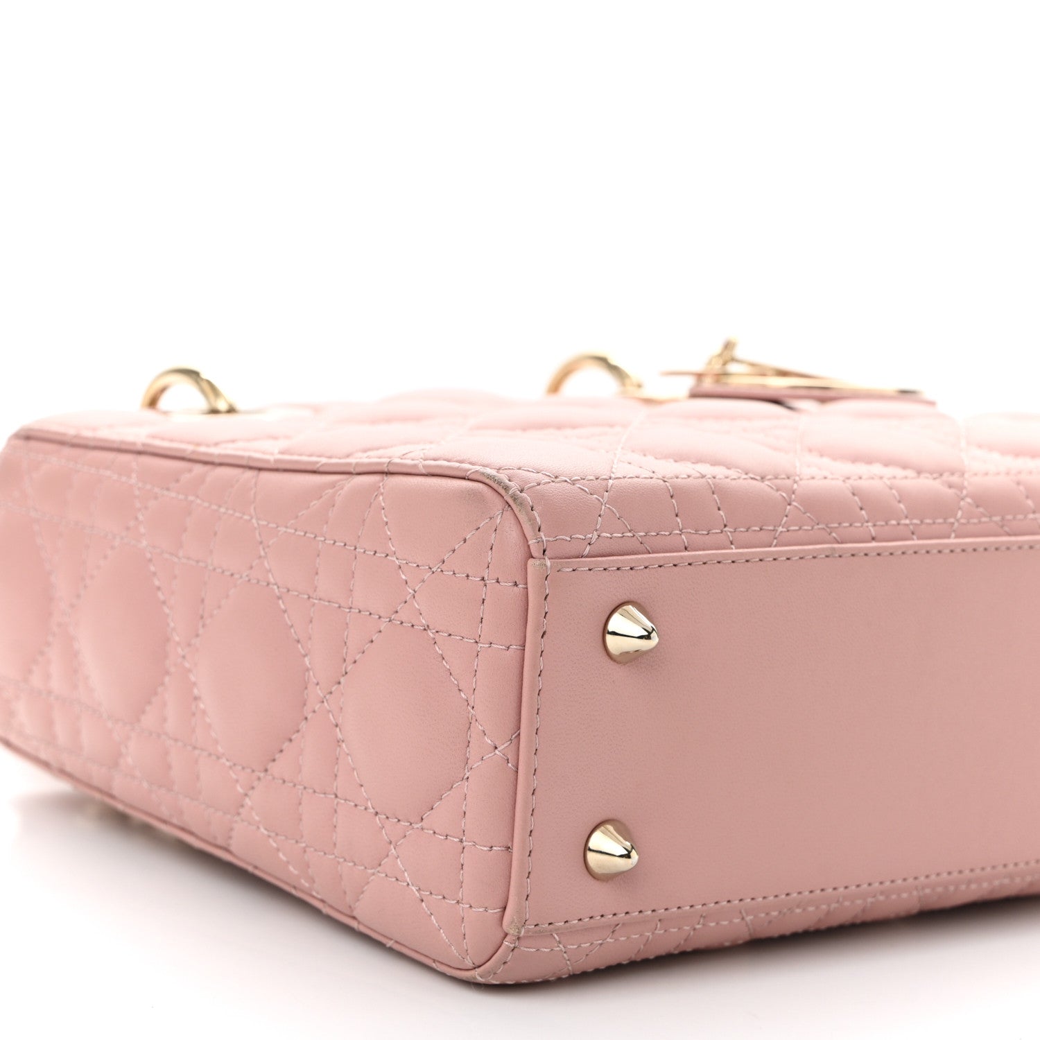 Christian Dior Lambskin Cannage Small My ABCDior Lady Dior Fard 9 of 12