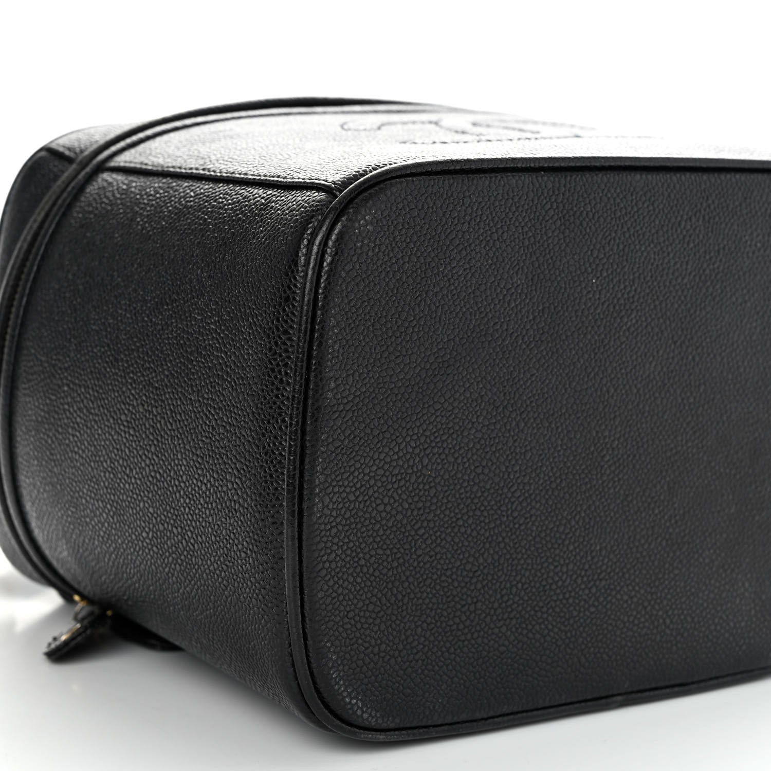 Chanel Caviar CC Vanity Train Case Black 8 of 11