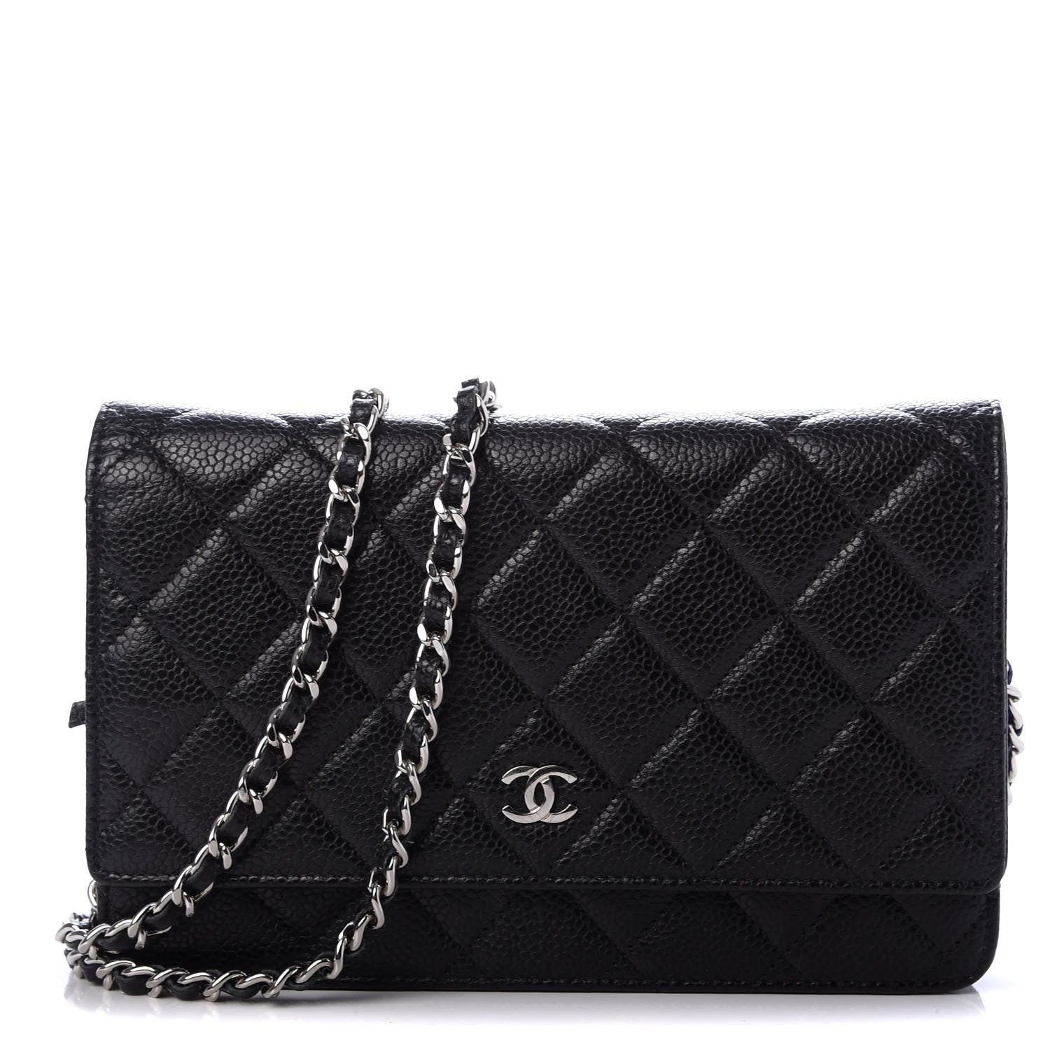 Chanel Caviar Quilted Wallet On Chain WOC Black 1 of 9