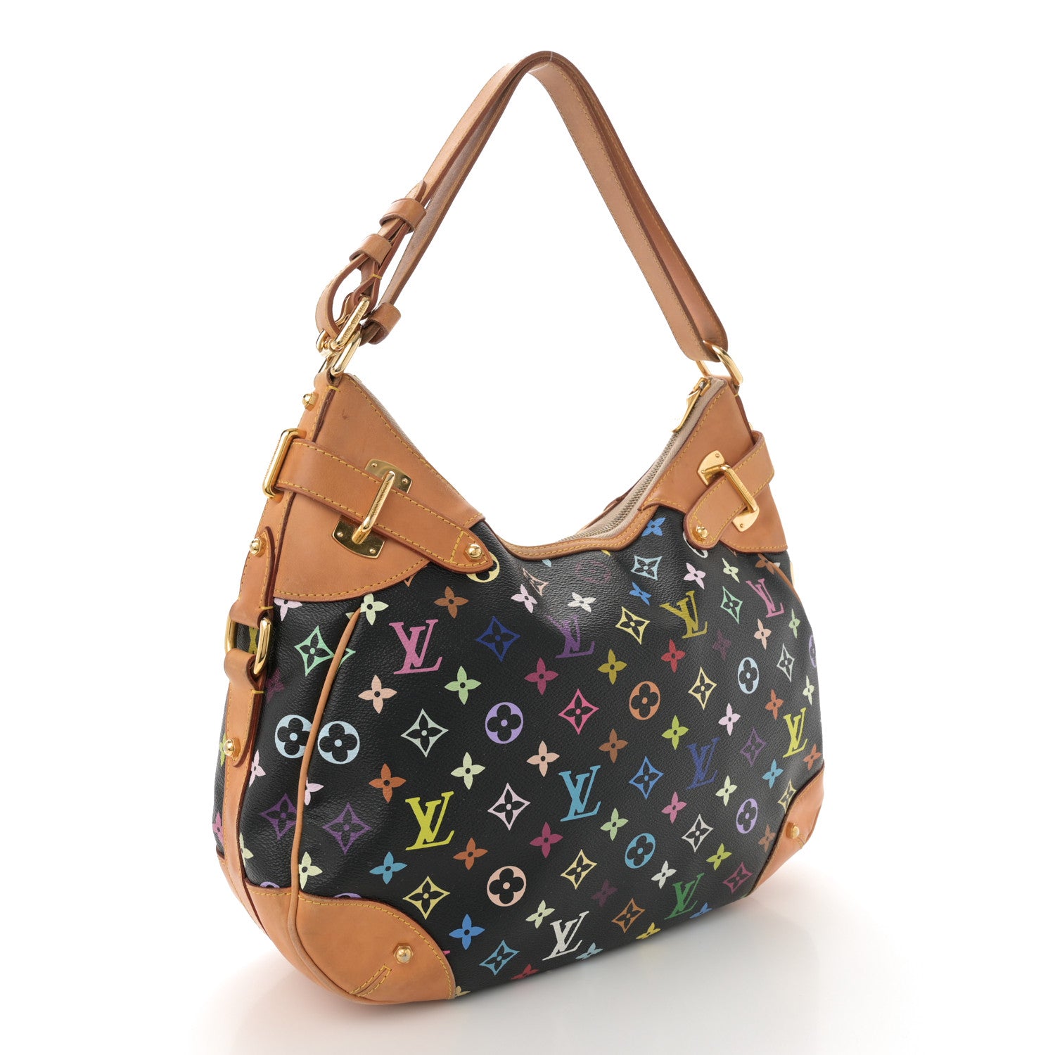 Louis Vuitton Monogram Multicolor Greta Black 3 of 12