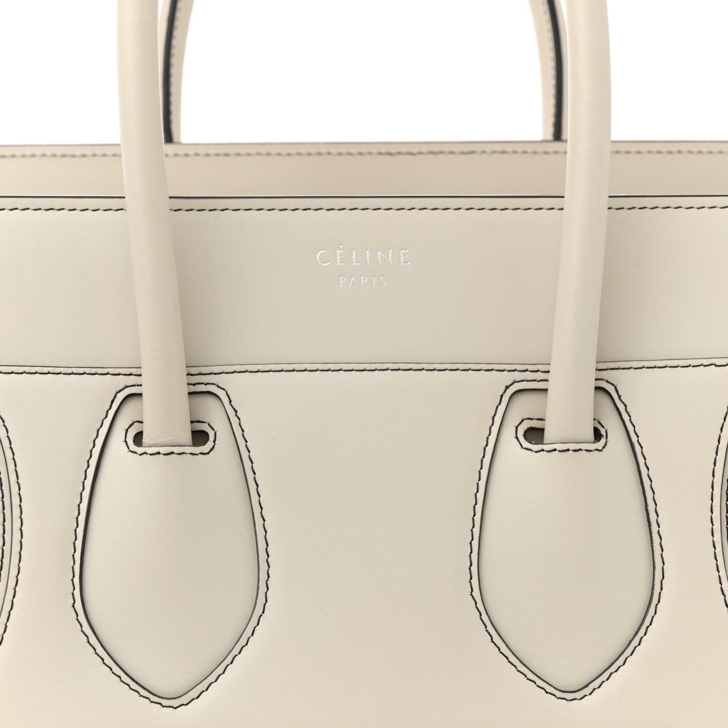 Satin Calfskin Micro Debossed Luggage White