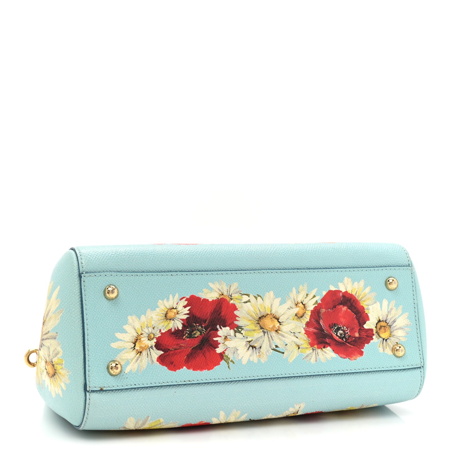 Dauphine St.Giap Papaveri Print Medium Miss Sicily Satchel Celeste